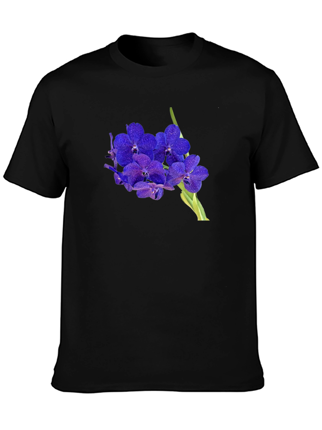 Floral Graphic Tee - Stylish Orchid Design