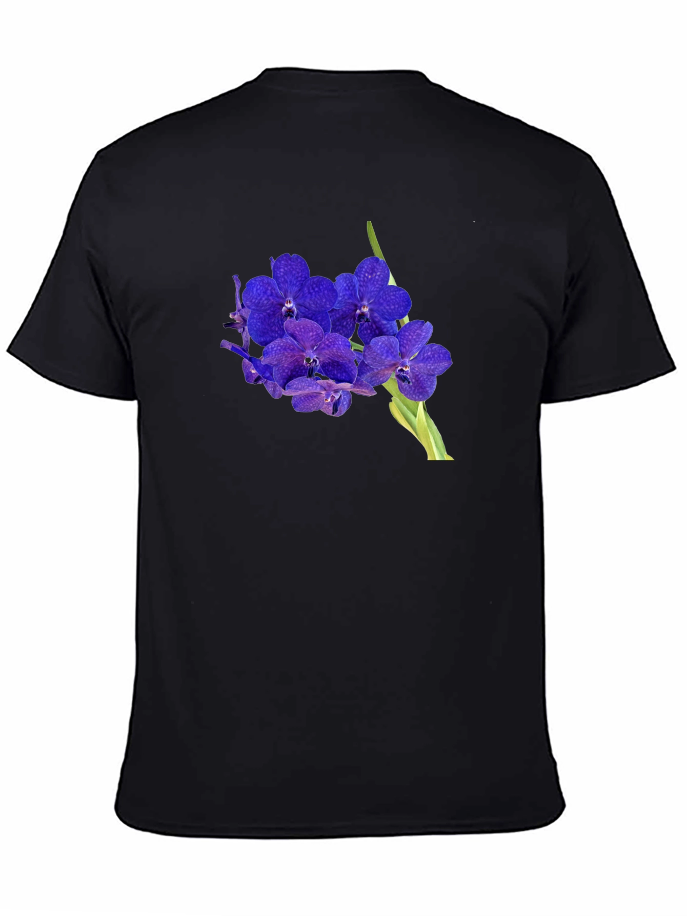Floral Graphic Tee - Stylish Orchid Design