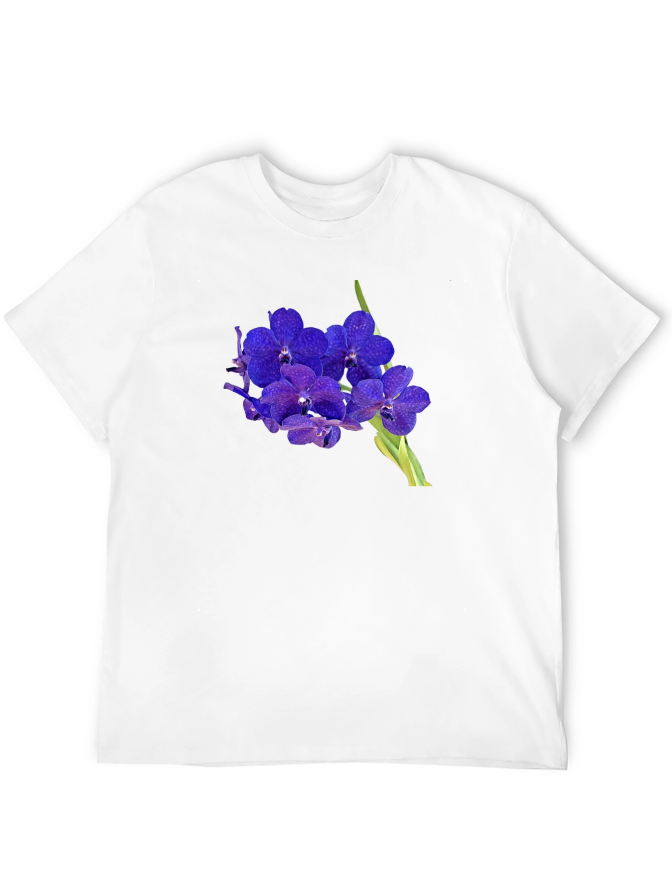 Floral Graphic Tee - Stylish Orchid Design