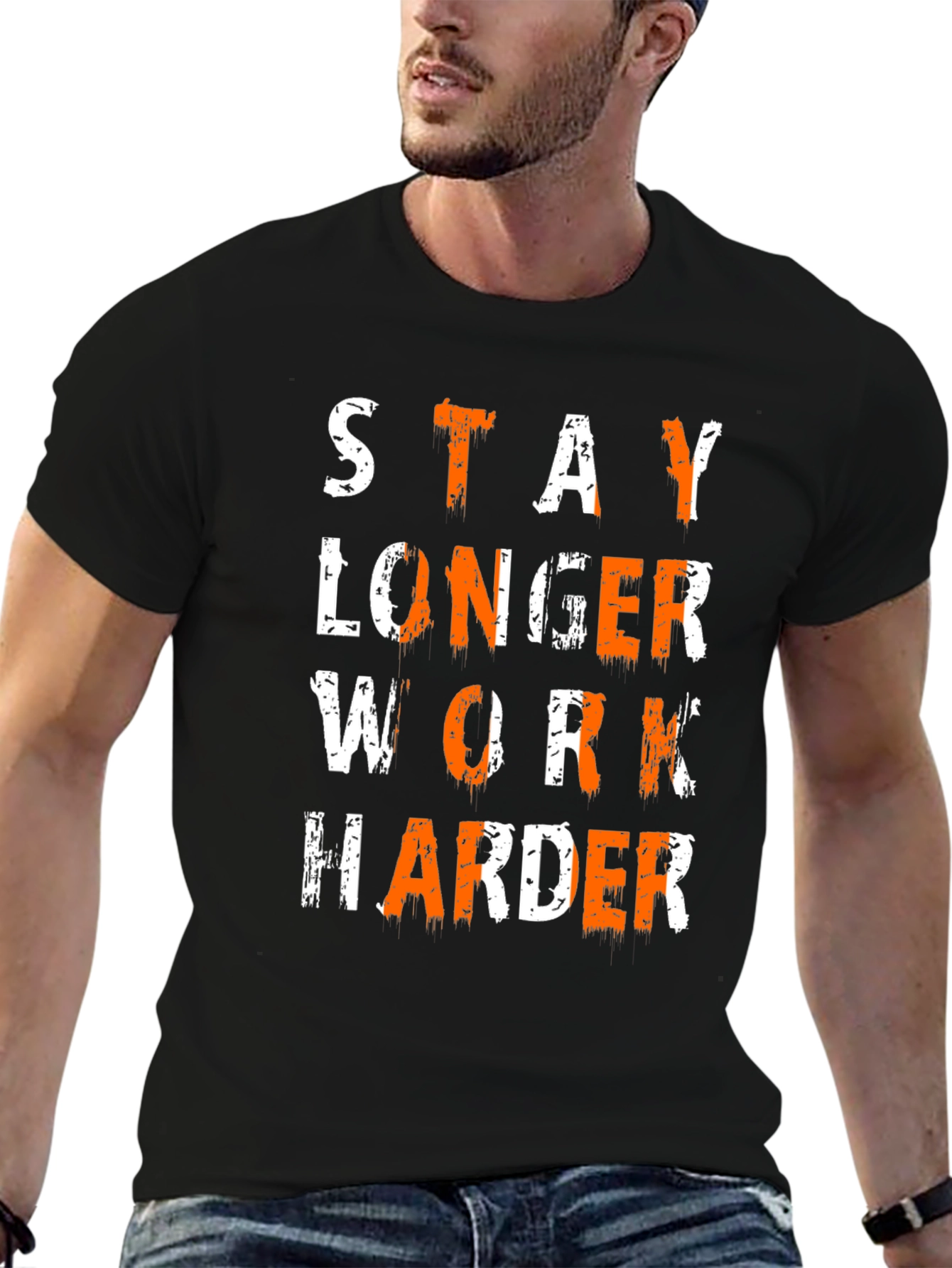 Stay Longer Work Harder Graphic Tee