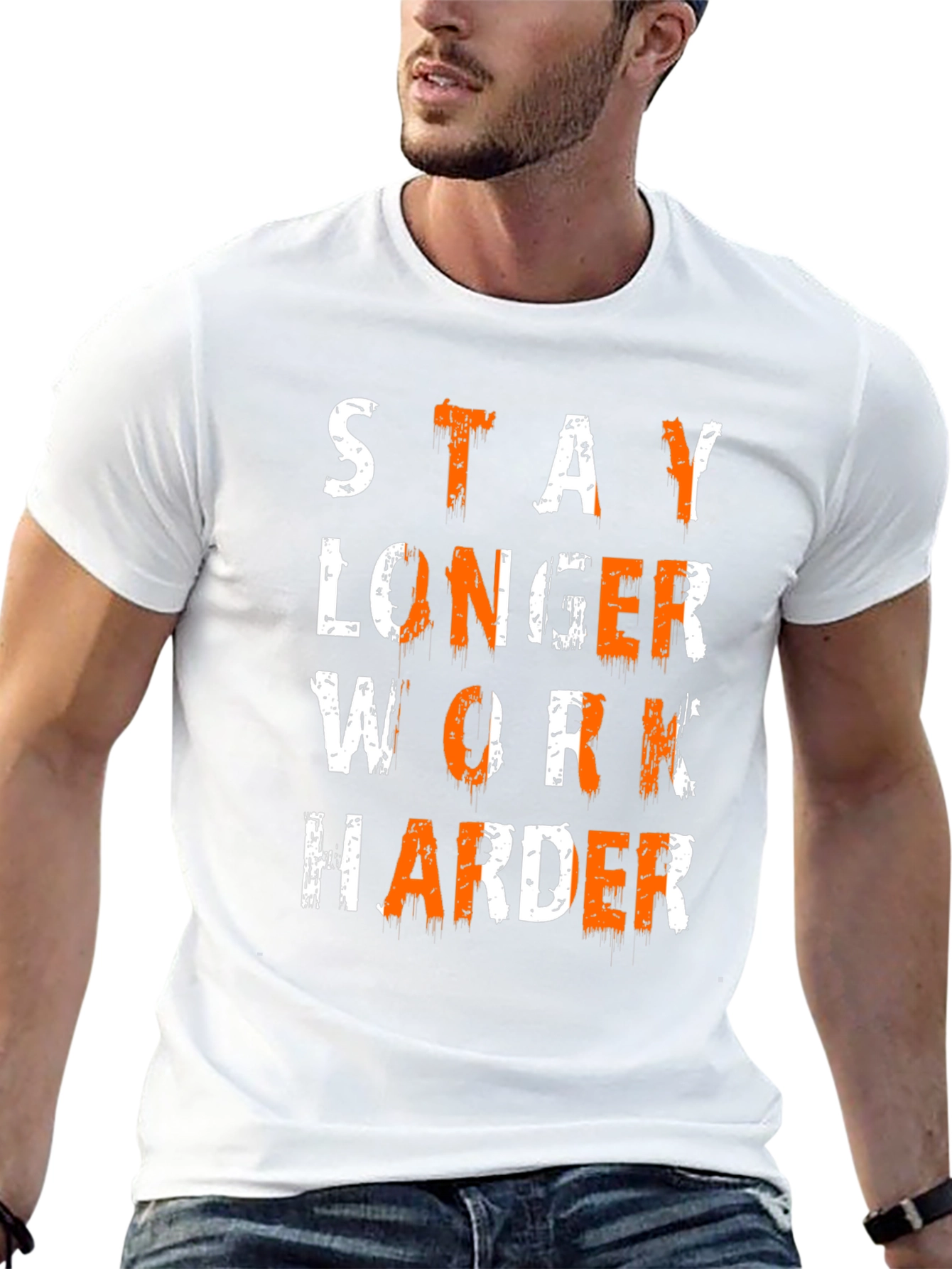 Stay Longer Work Harder Graphic Tee