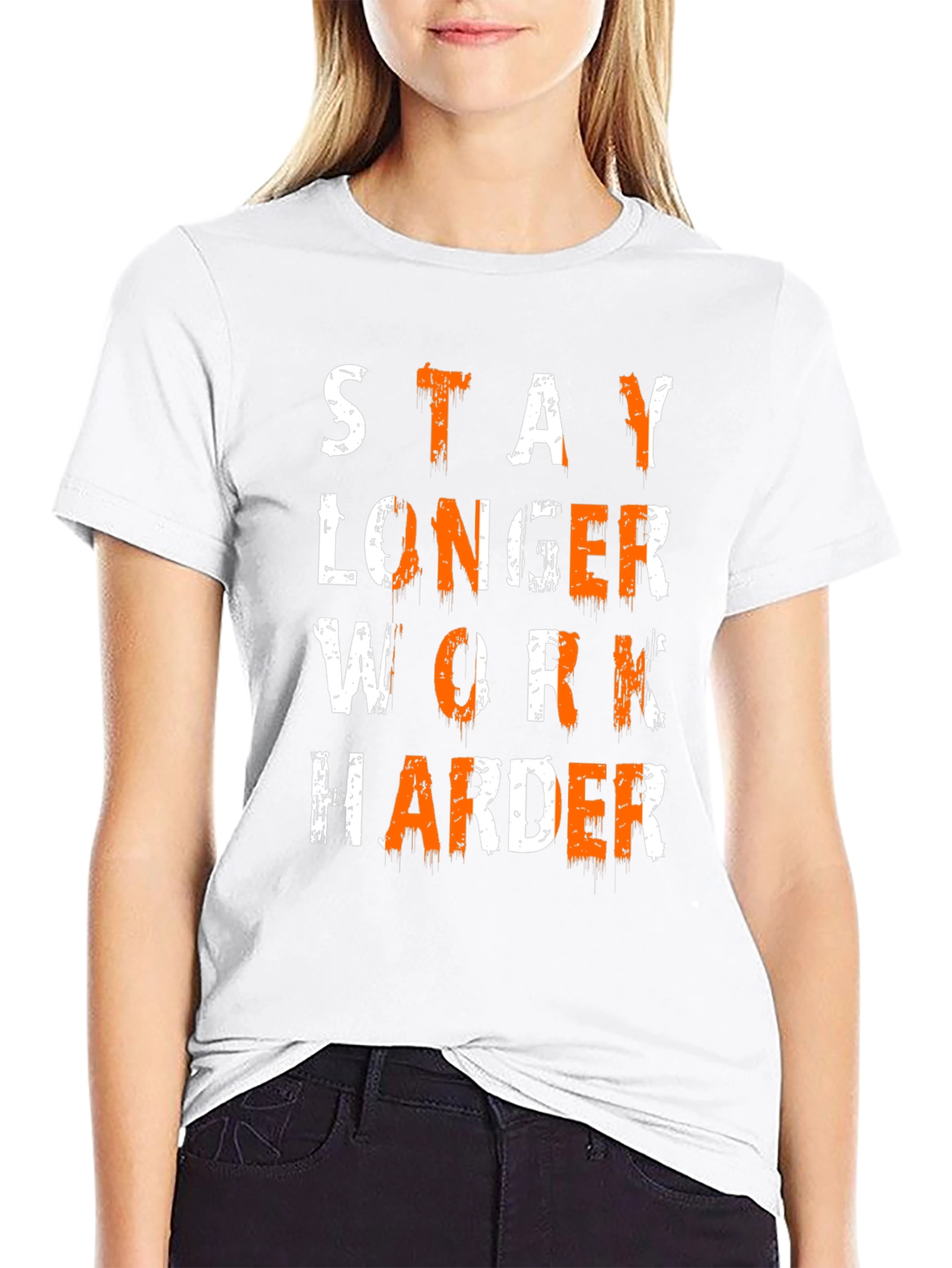 Stay Longer Work Harder Graphic Tee