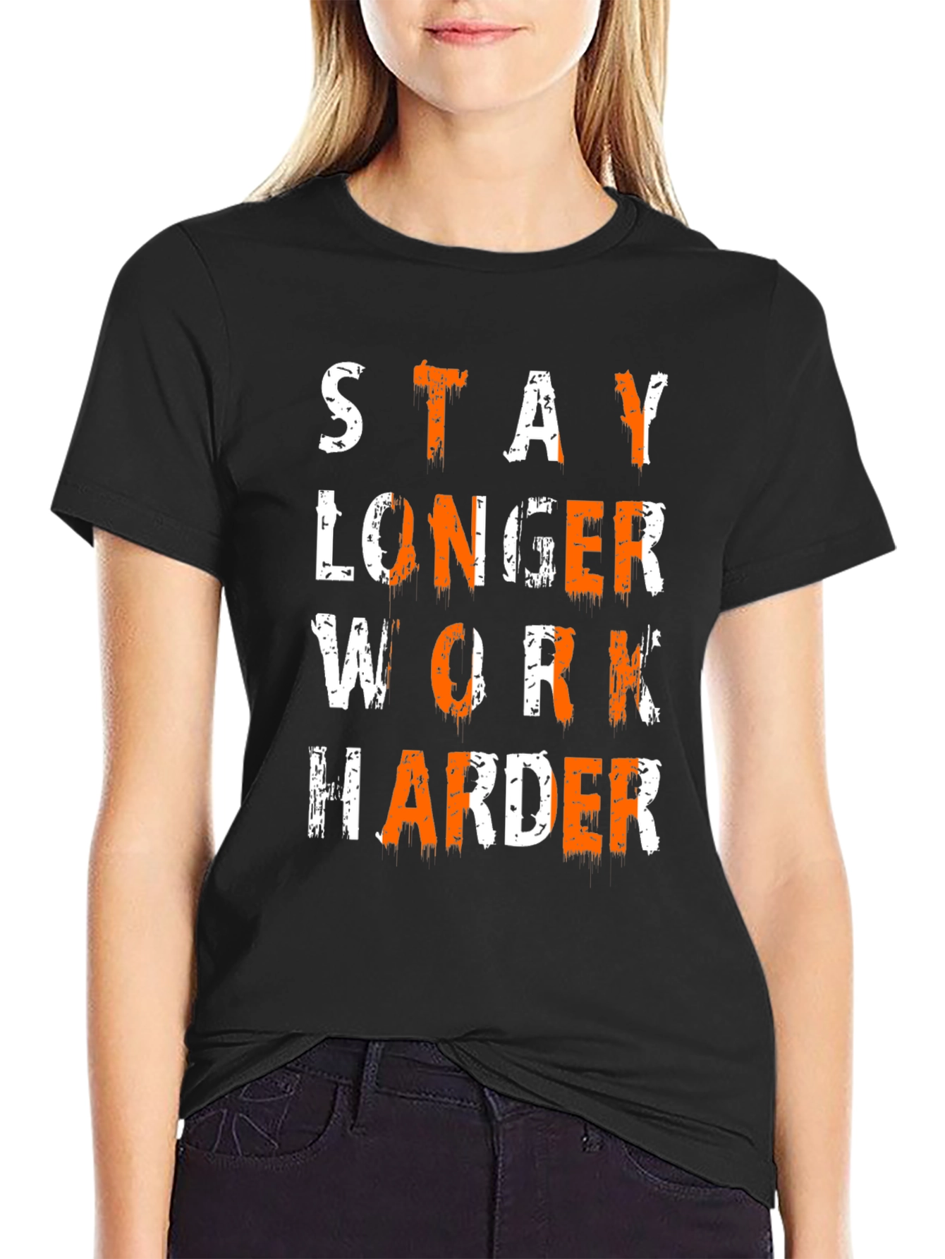 Stay Longer Work Harder Graphic Tee
