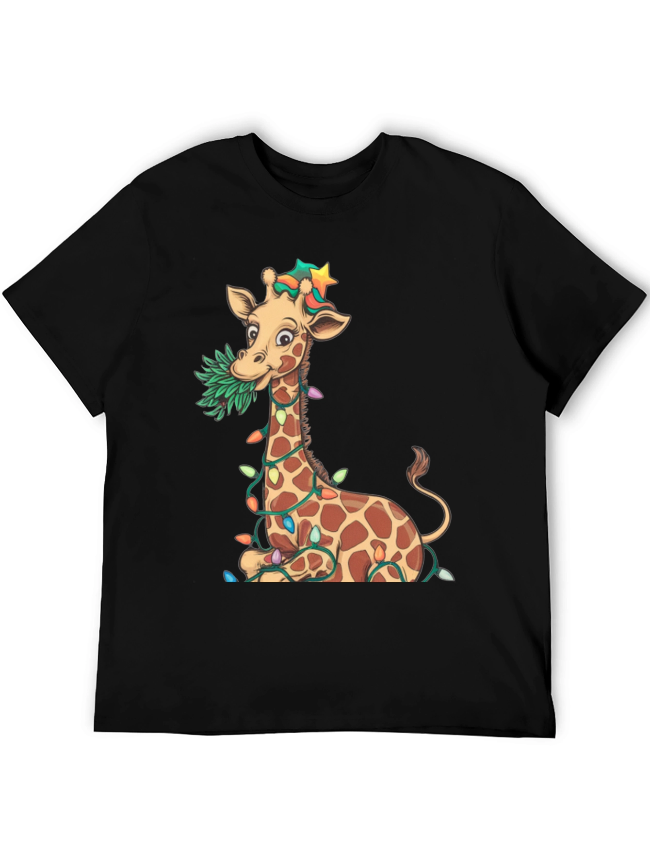 Festive Giraffe Graphic Tee