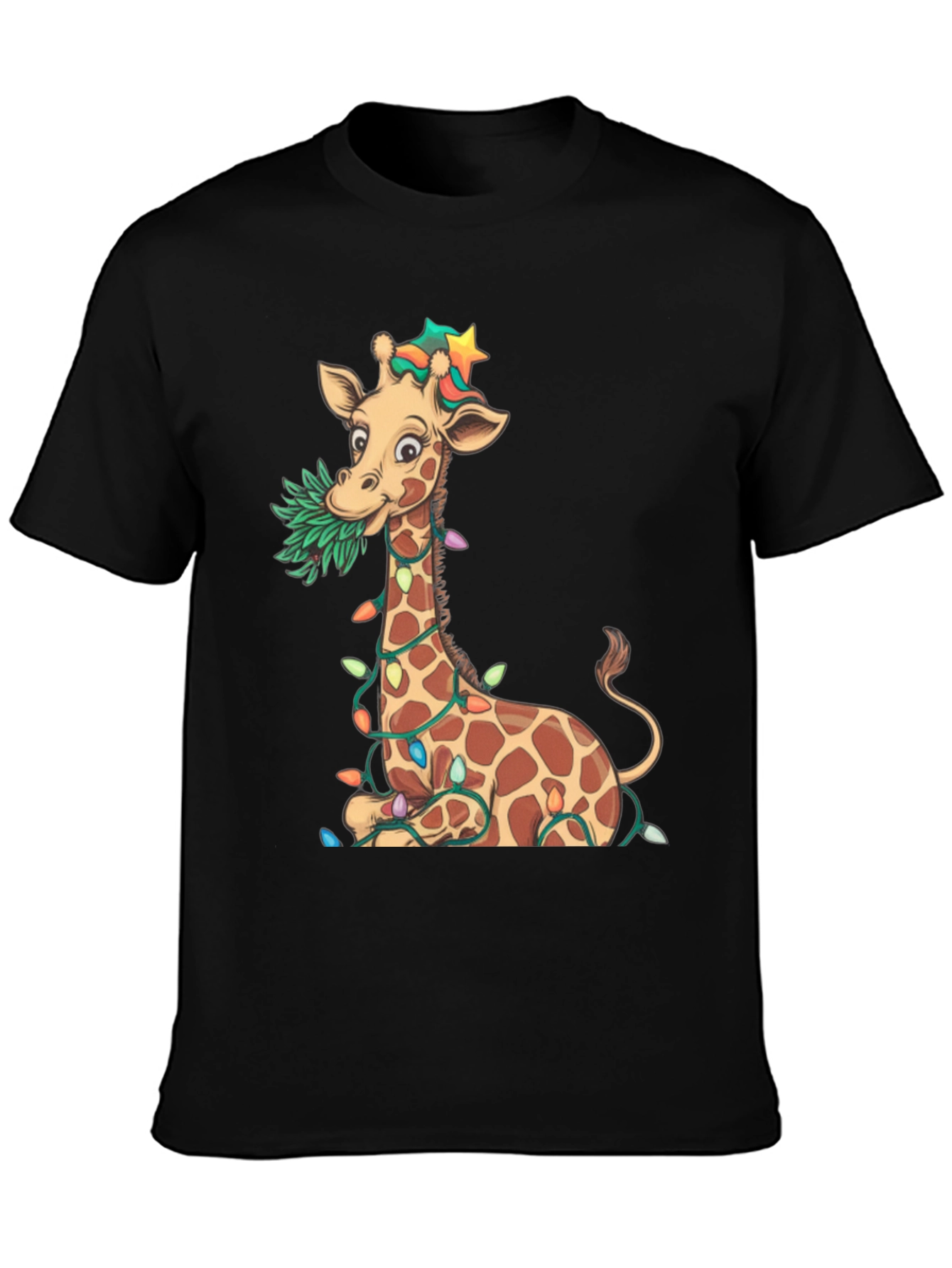 Festive Giraffe Graphic Tee