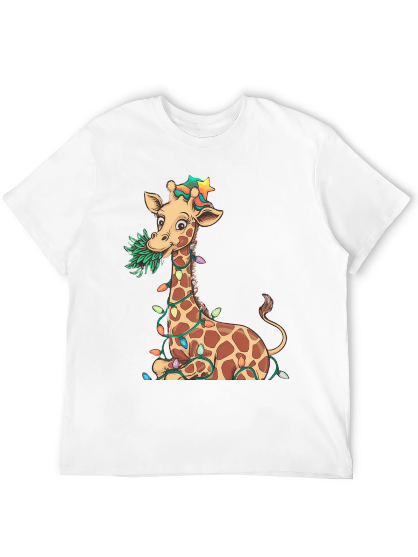 Festive Giraffe Graphic Tee