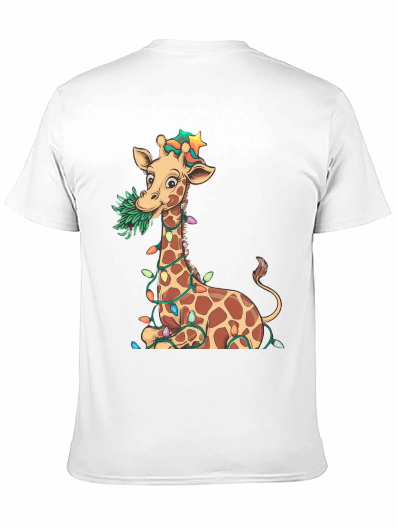 Festive Giraffe Graphic Tee