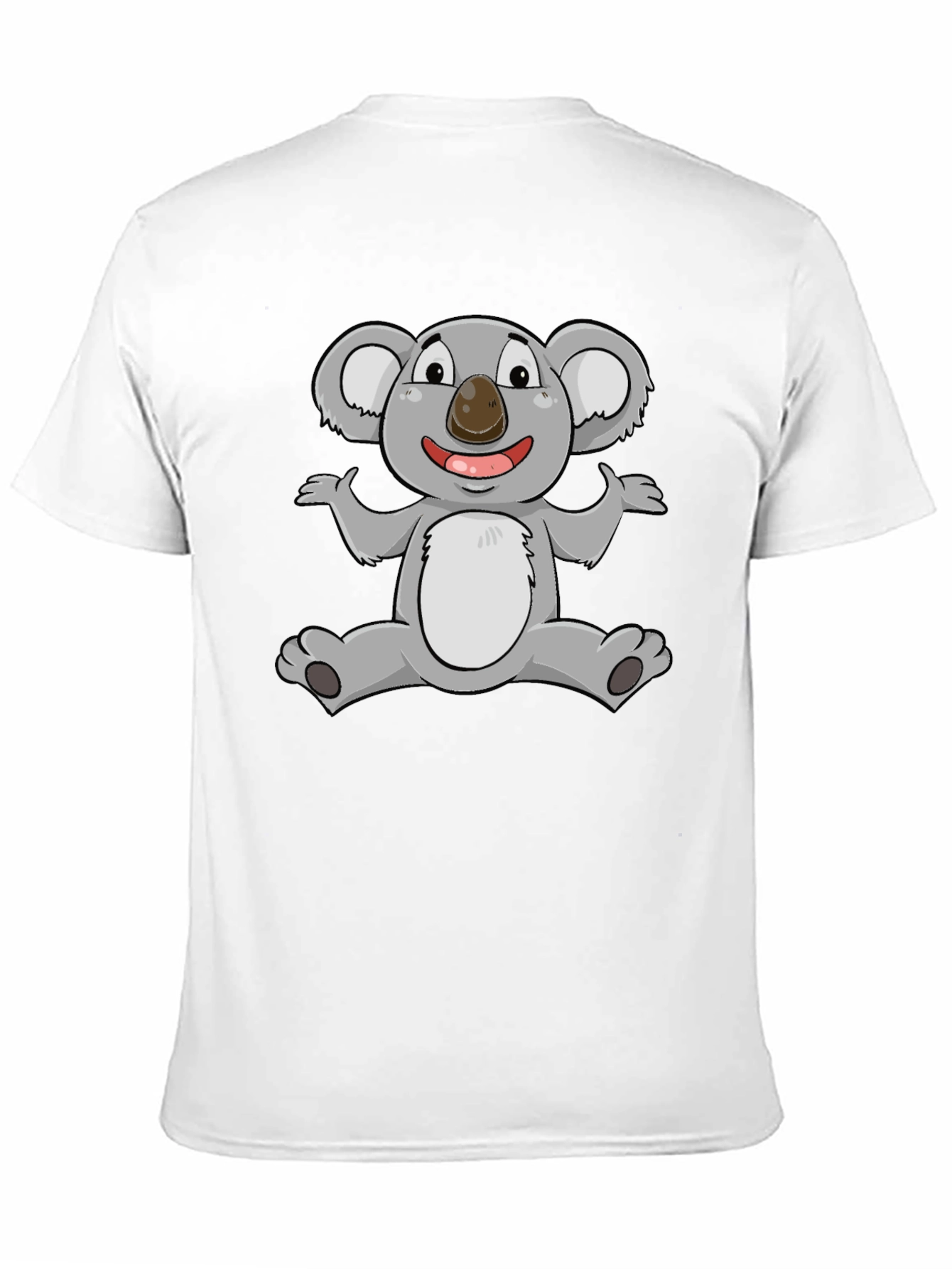 Cute Koala Graphic Black T-Shirt