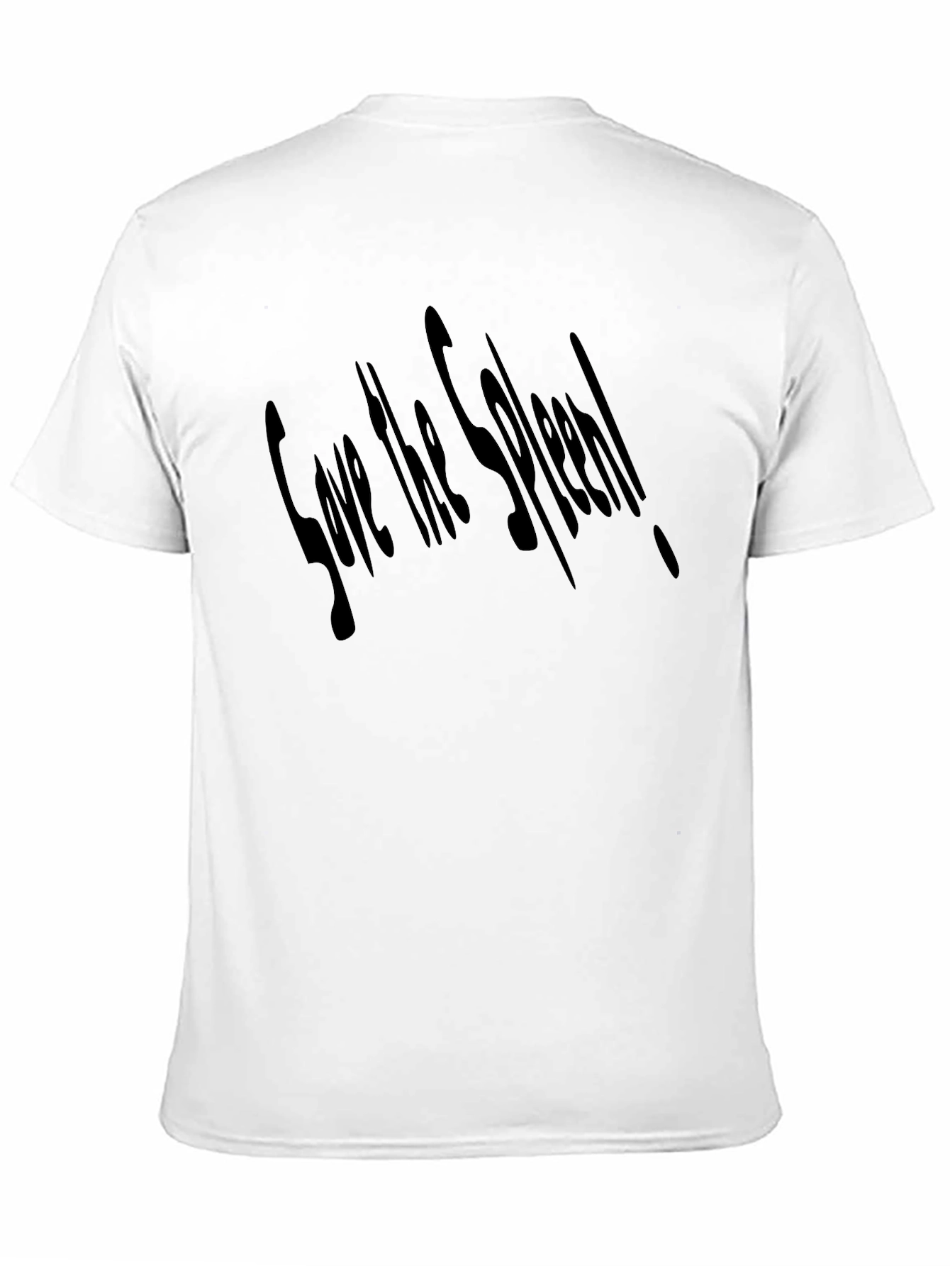 Save the Spleen! Mens Black Graphic T-Shirt