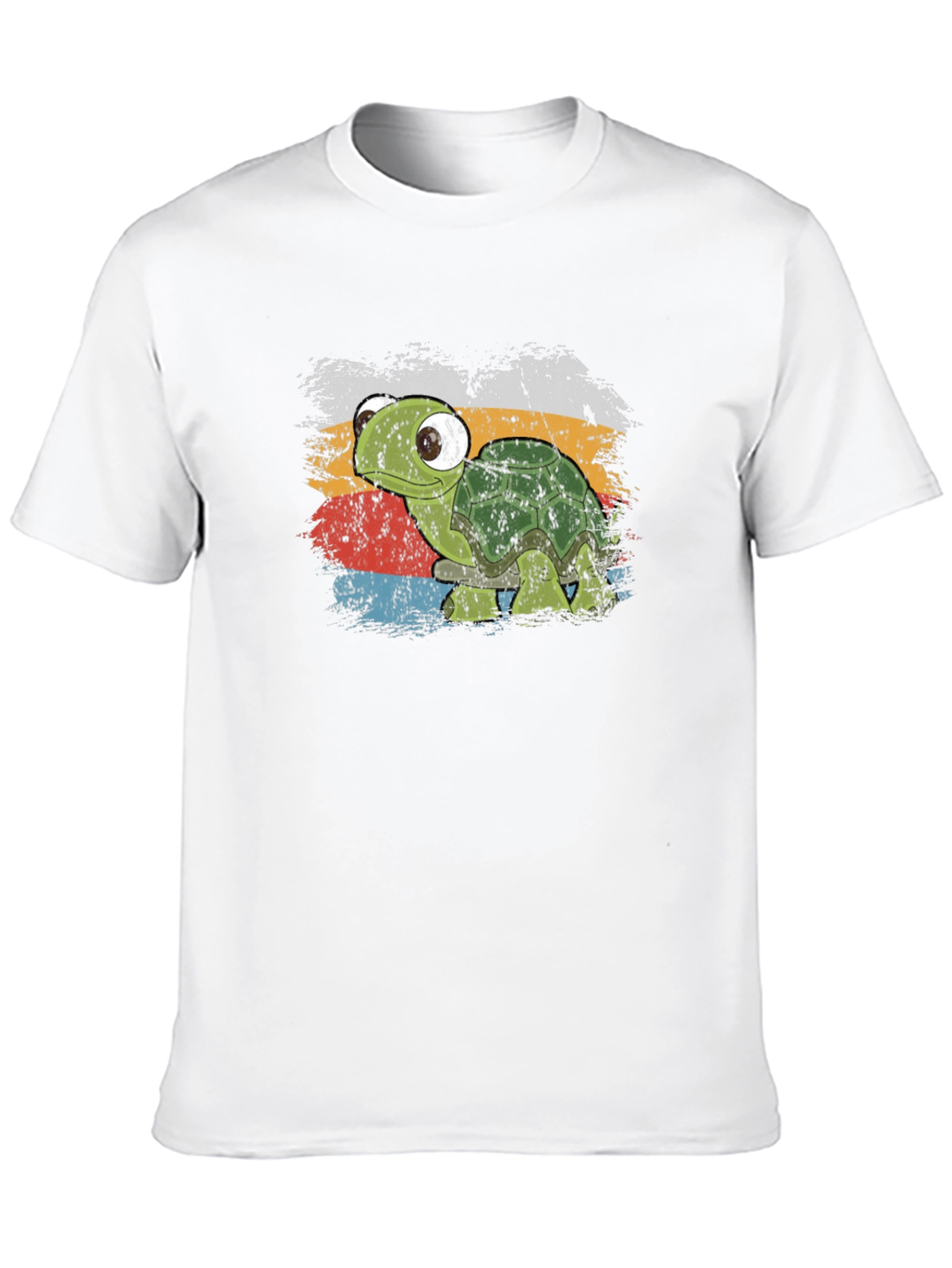 Retro Turtle Graphic T-Shirt - Soft Cotton Blend