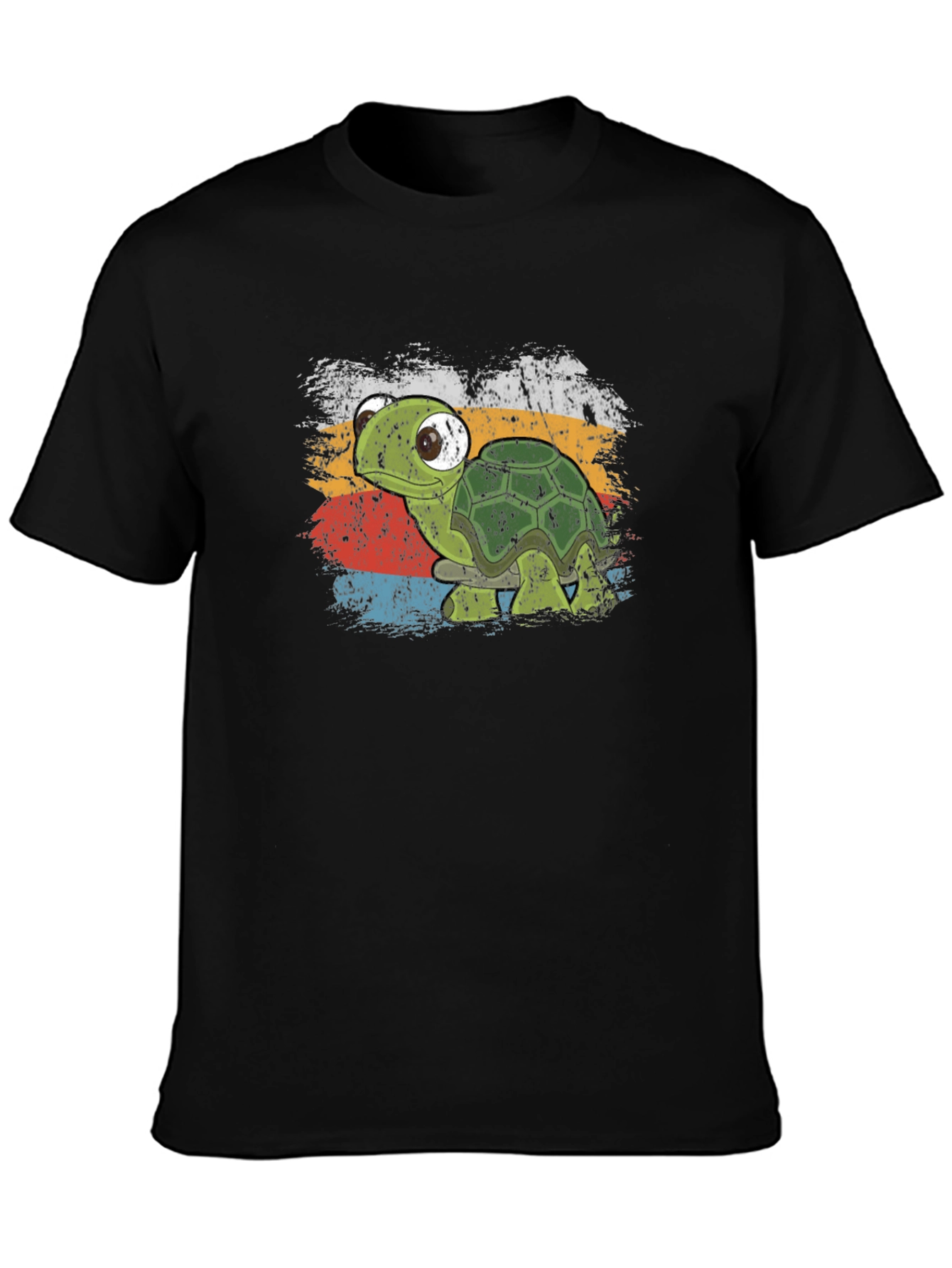 Retro Turtle Graphic T-Shirt - Soft Cotton Blend