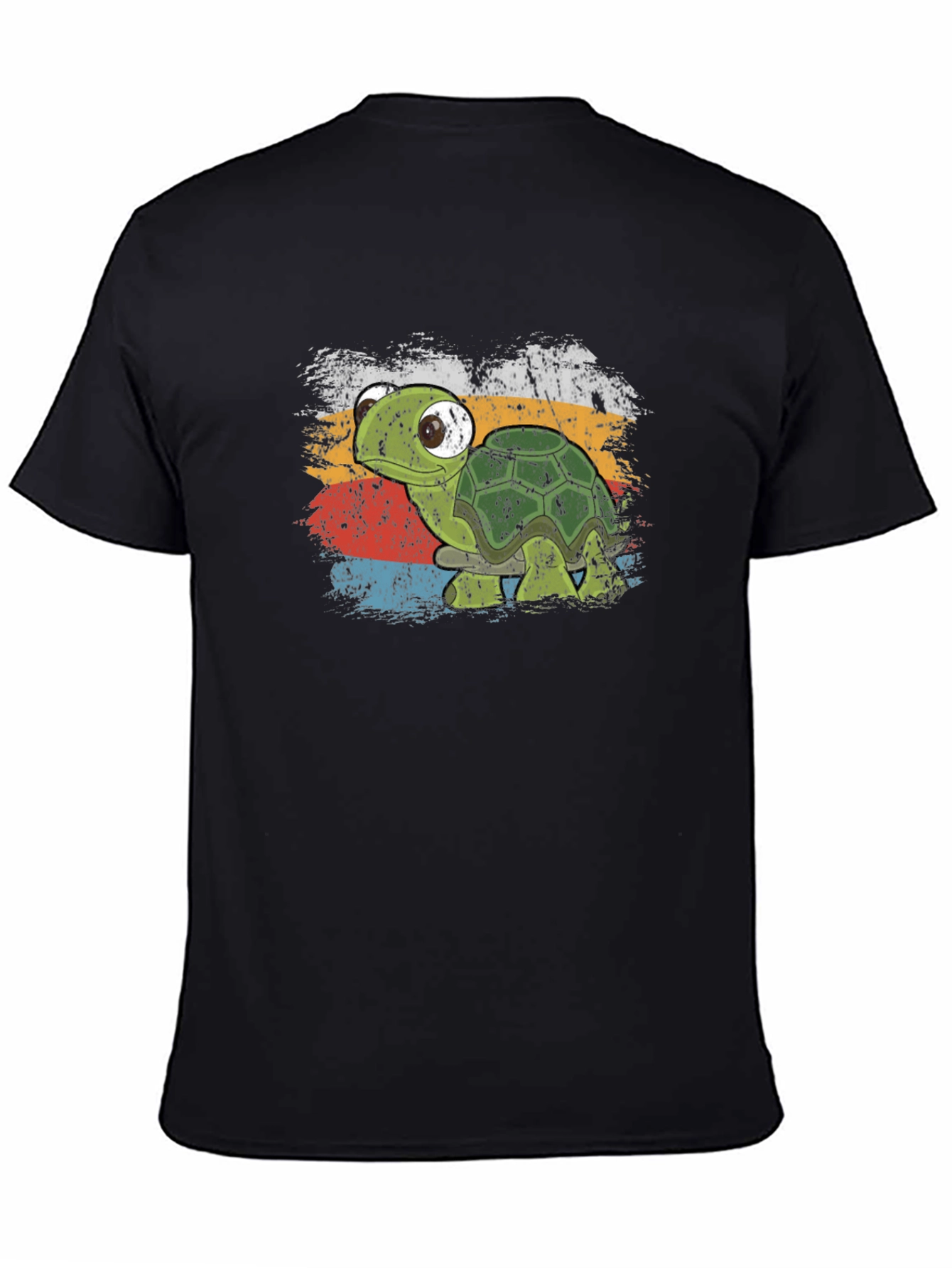 Retro Turtle Graphic T-Shirt - Soft Cotton Blend