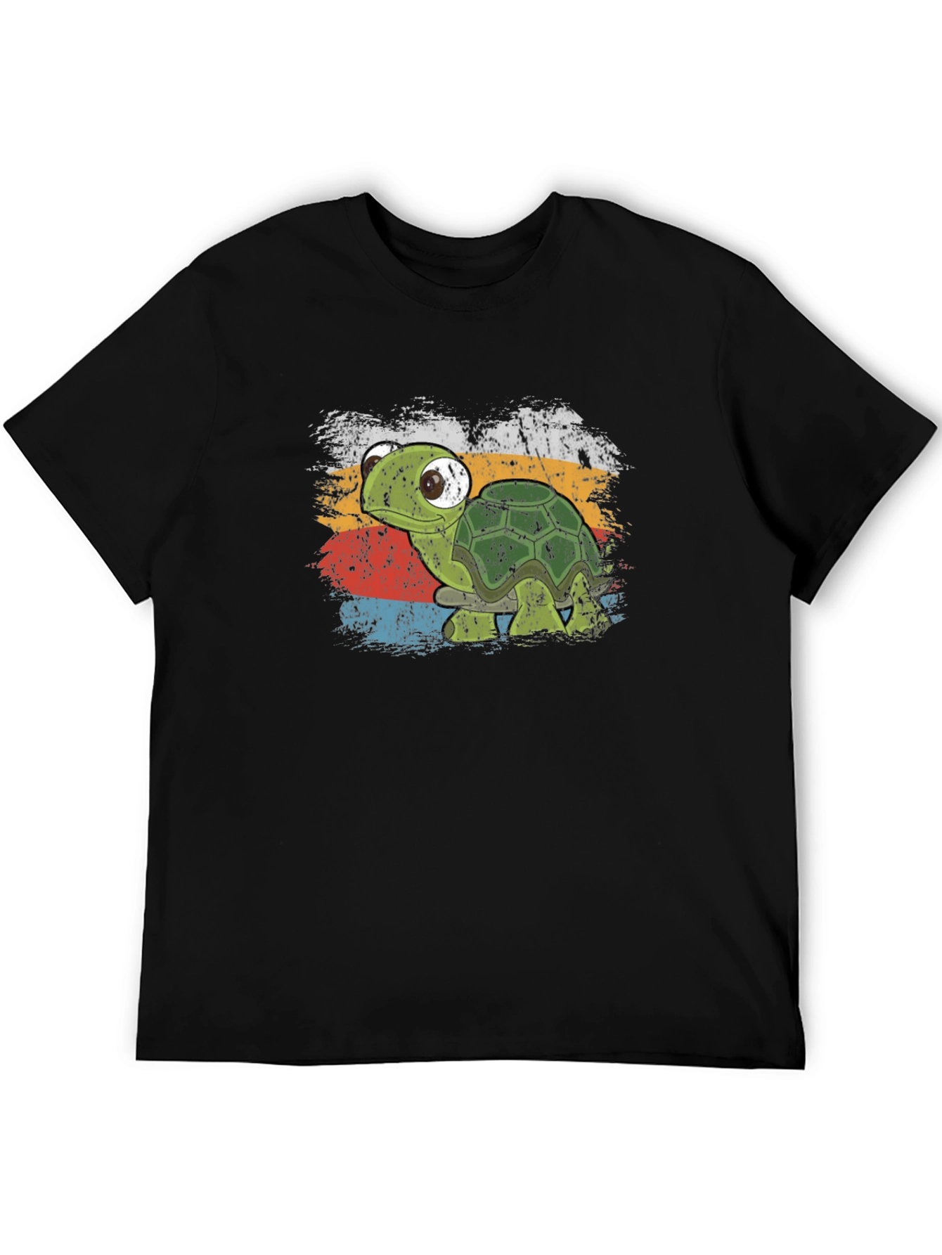 Retro Turtle Graphic T-Shirt - Soft Cotton Blend