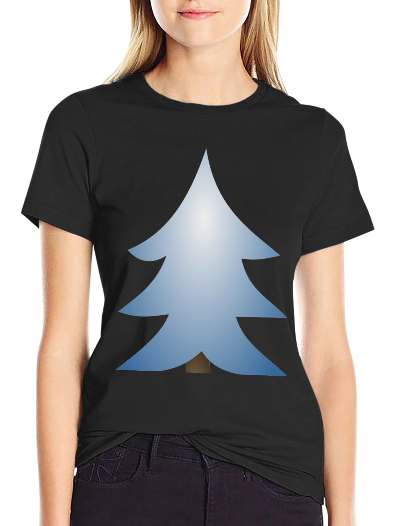 Christmas Tree Graphic Tee - Festive Holiday Style