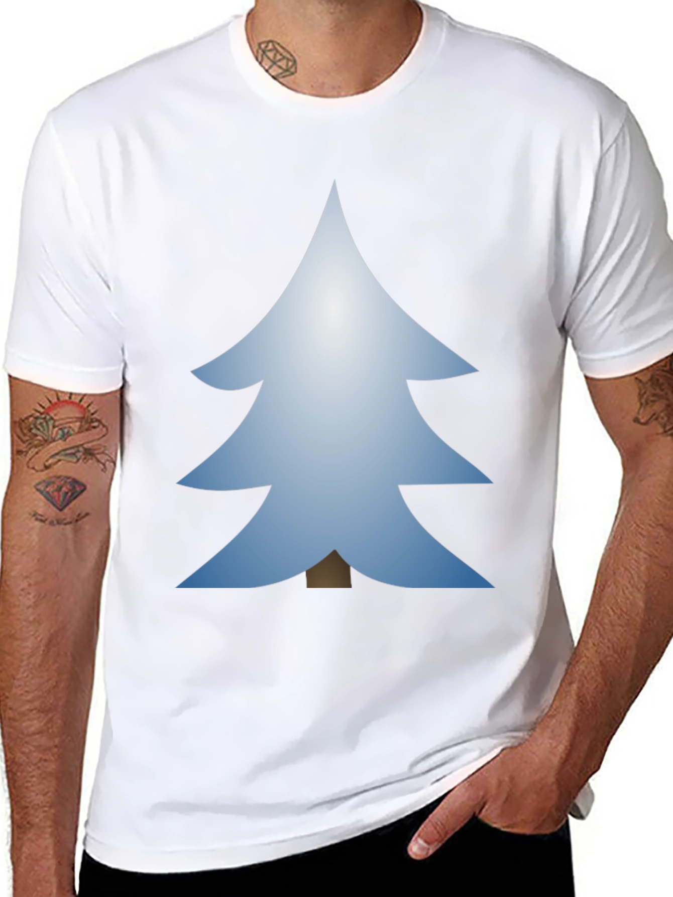 Christmas Tree Graphic Tee - Festive Holiday Style