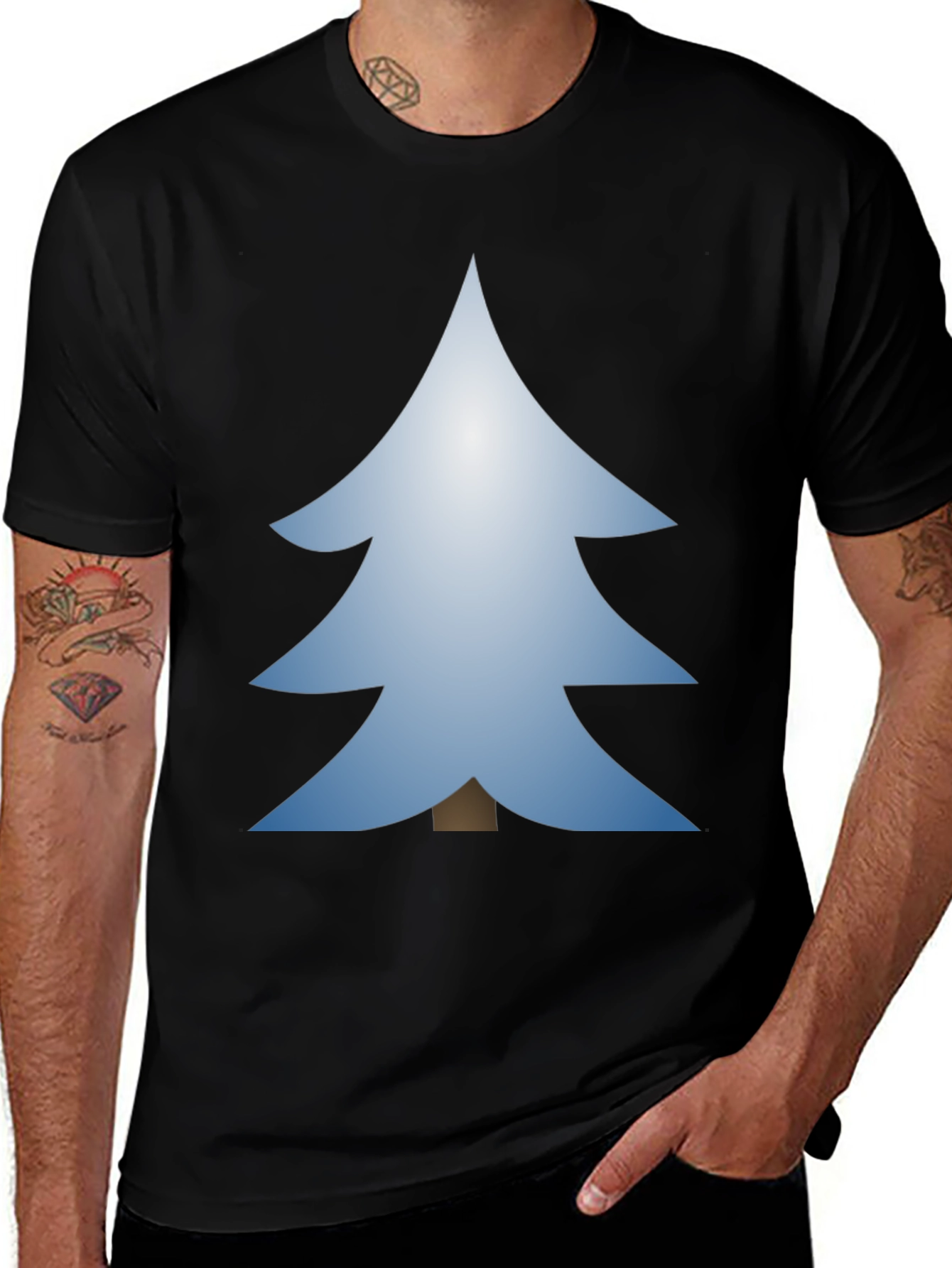 Christmas Tree Graphic Tee - Festive Holiday Style
