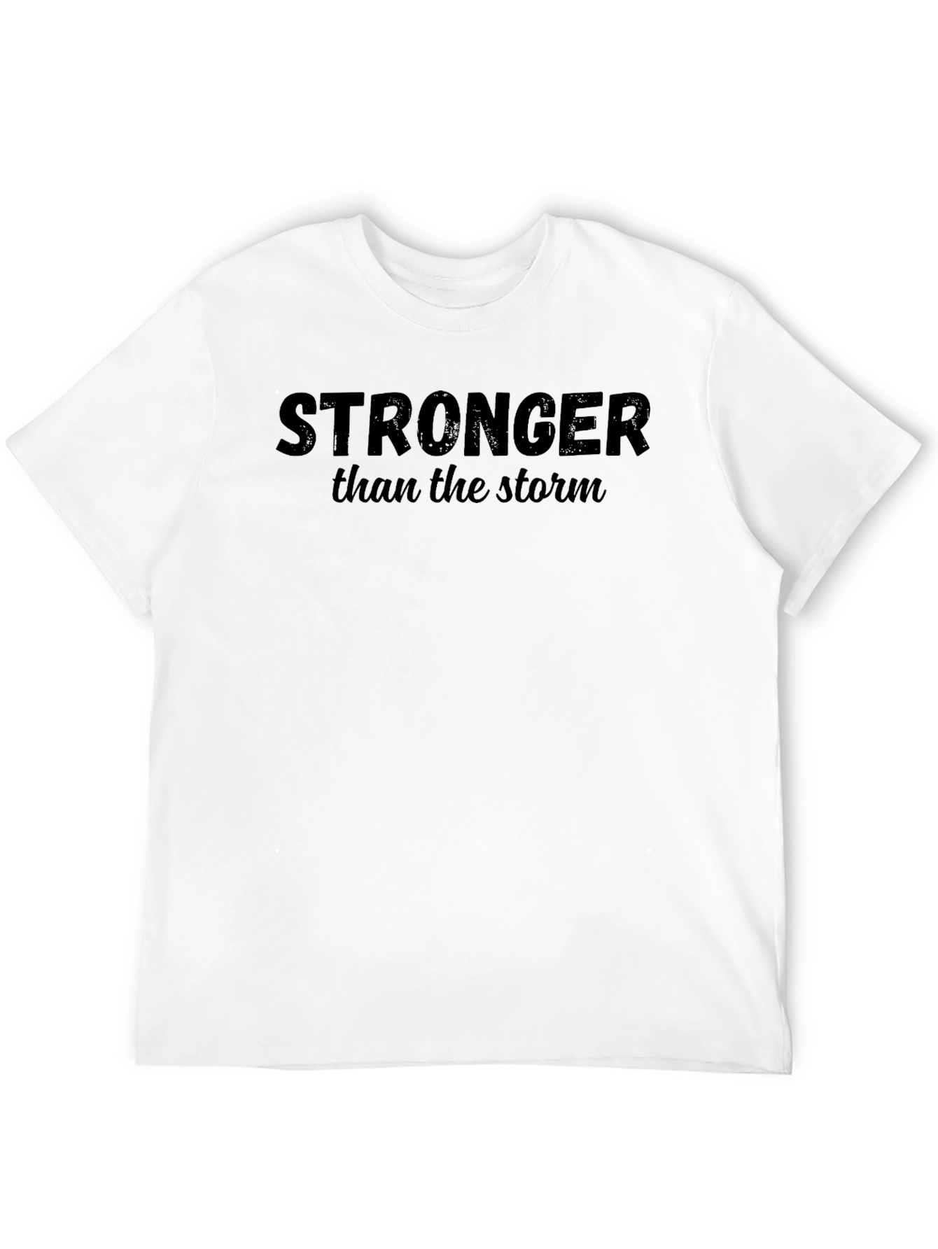Stronger Than The Storm Black T-Shirt