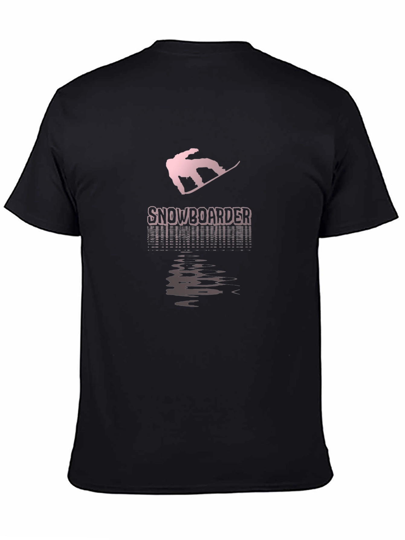 Snowboarder Graphic Black T-Shirt