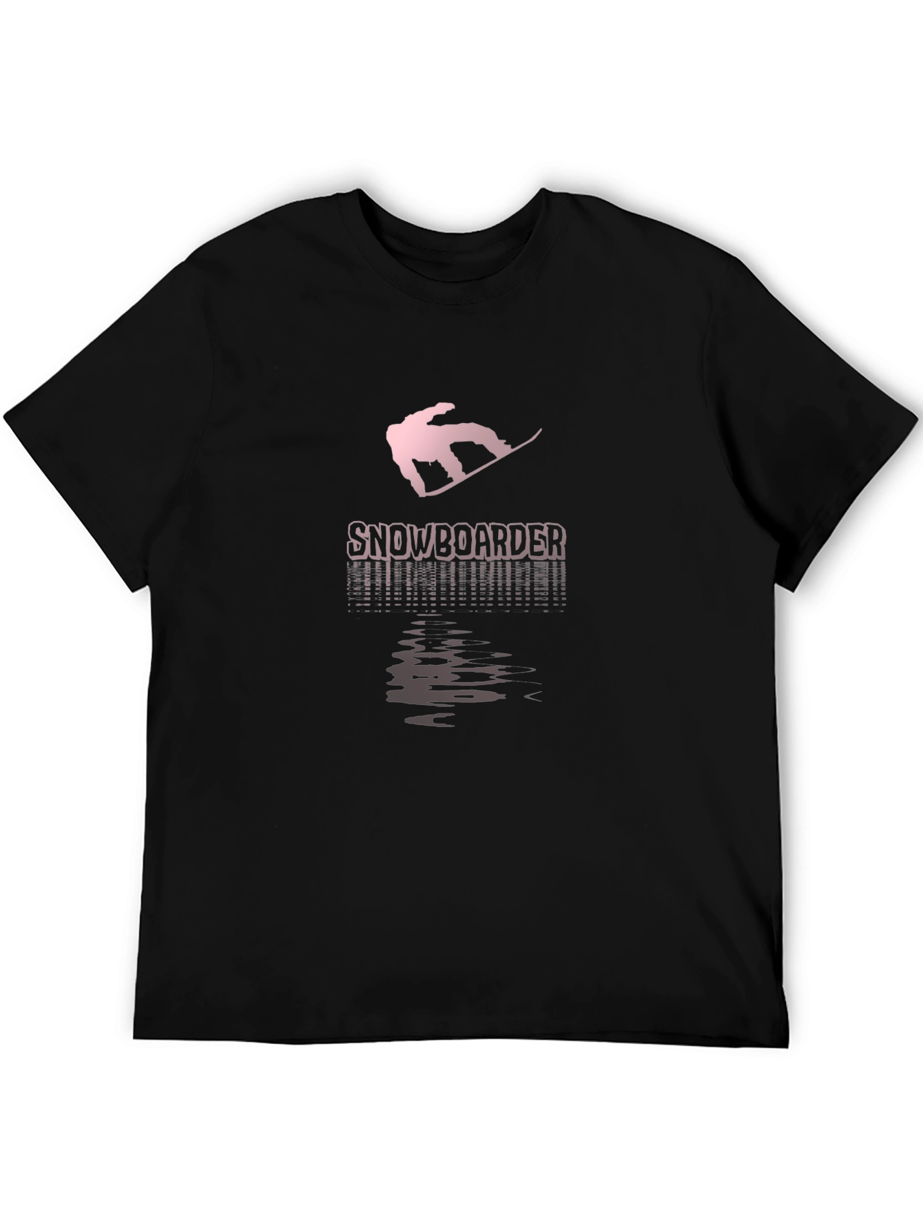 Snowboarder Graphic Black T-Shirt