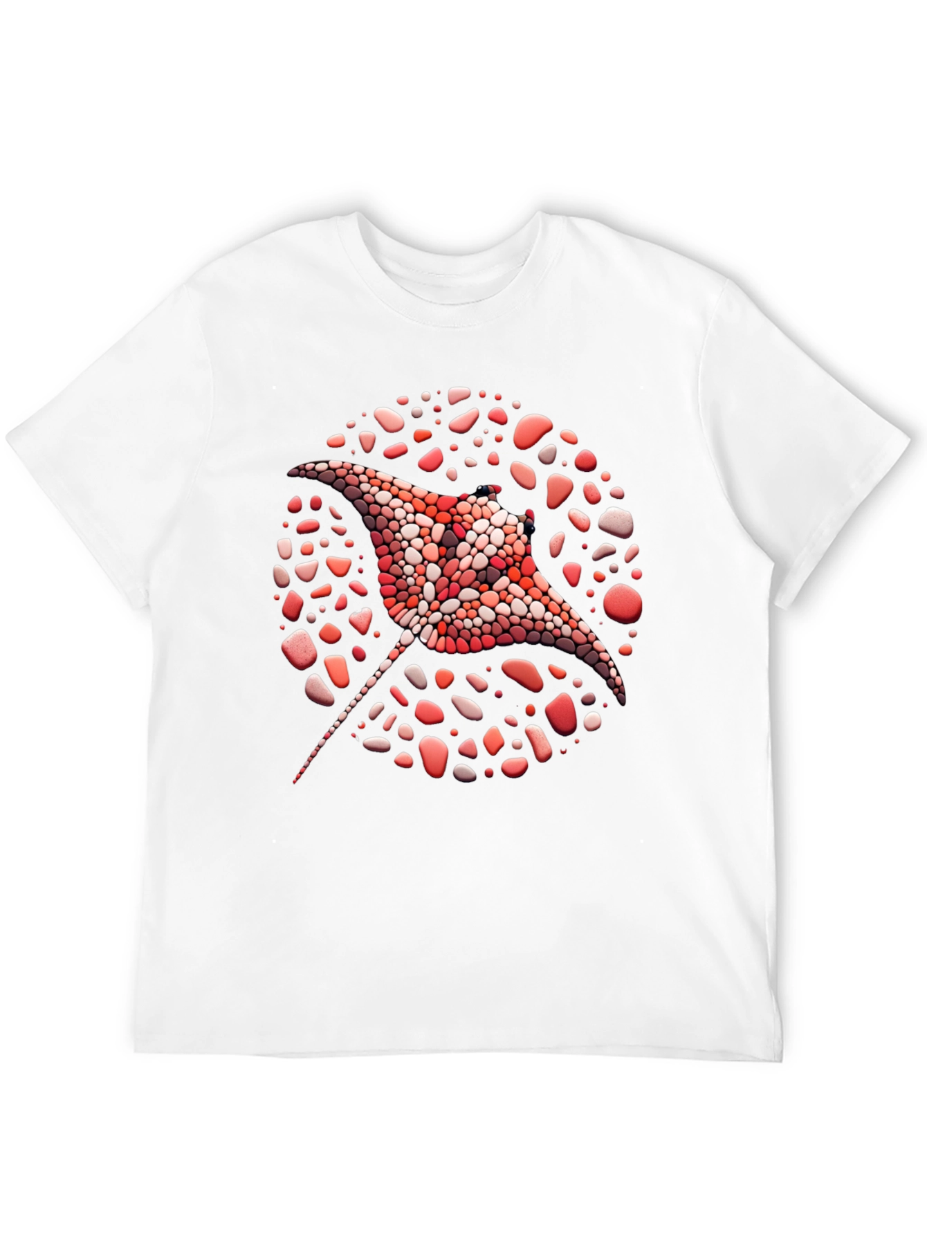 Manta Ray Mosaic Tee - Unique Graphic T-Shirt