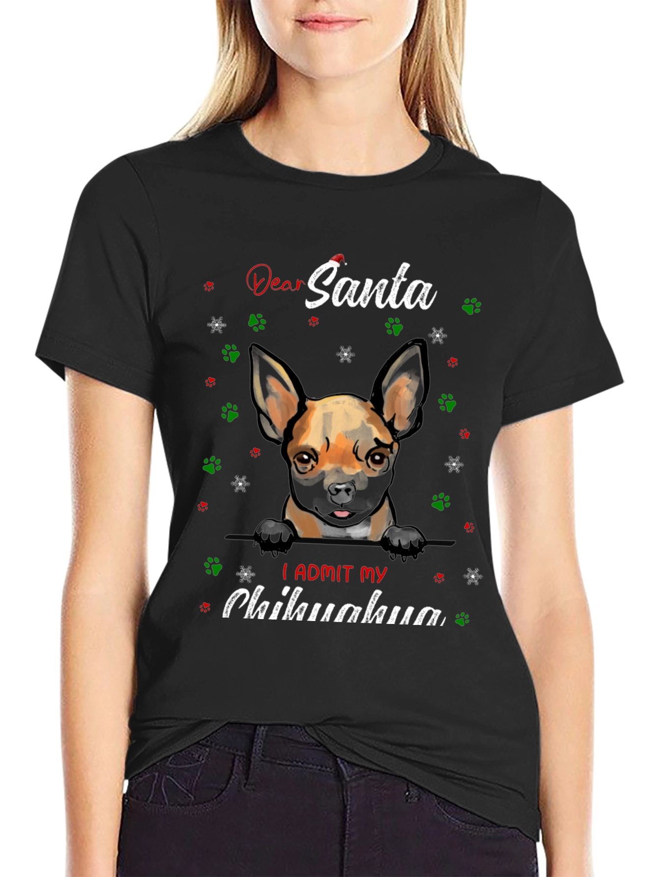 Dear Santa Chihuahua Admit Tee