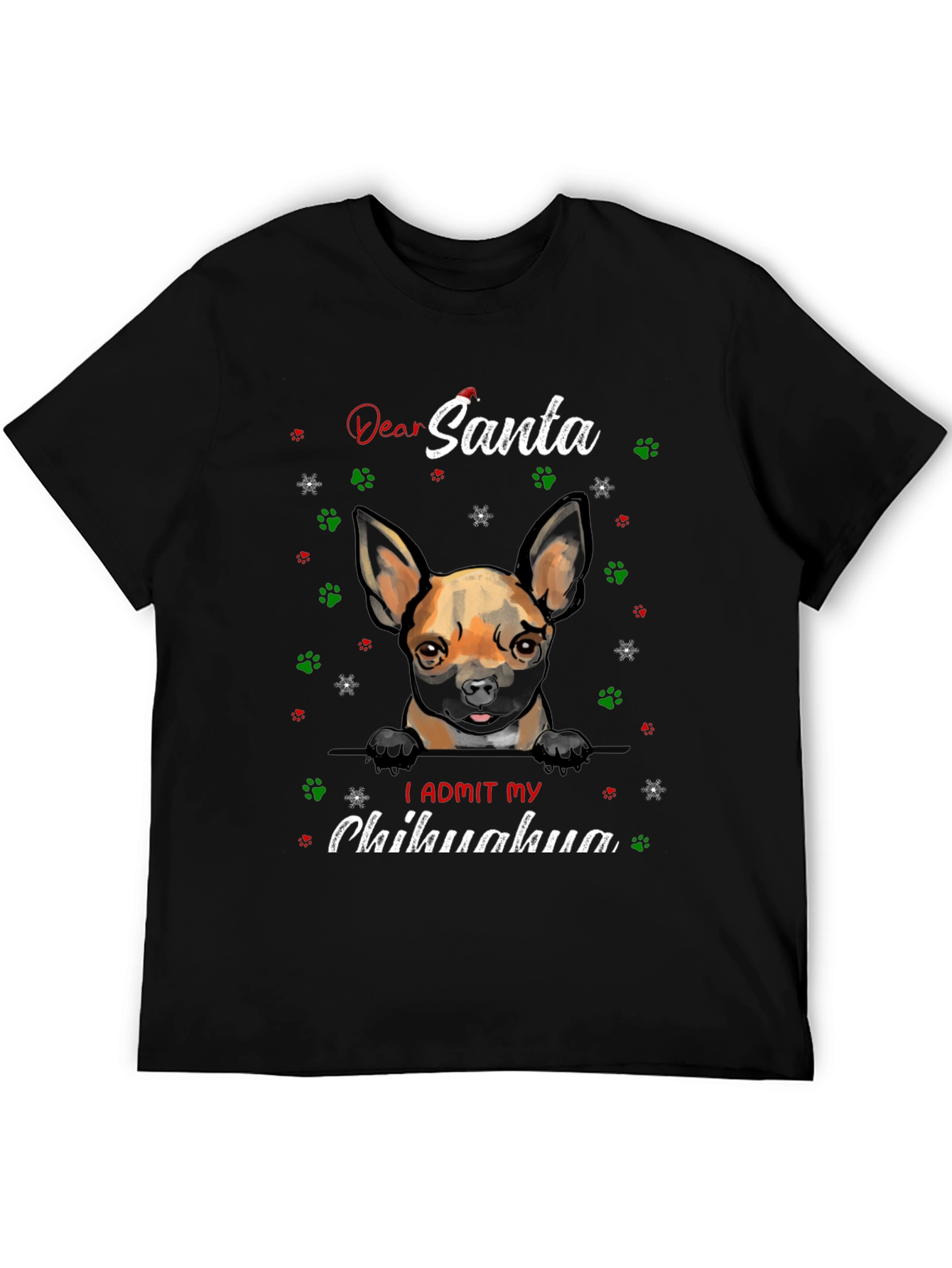 Dear Santa Chihuahua Admit Tee