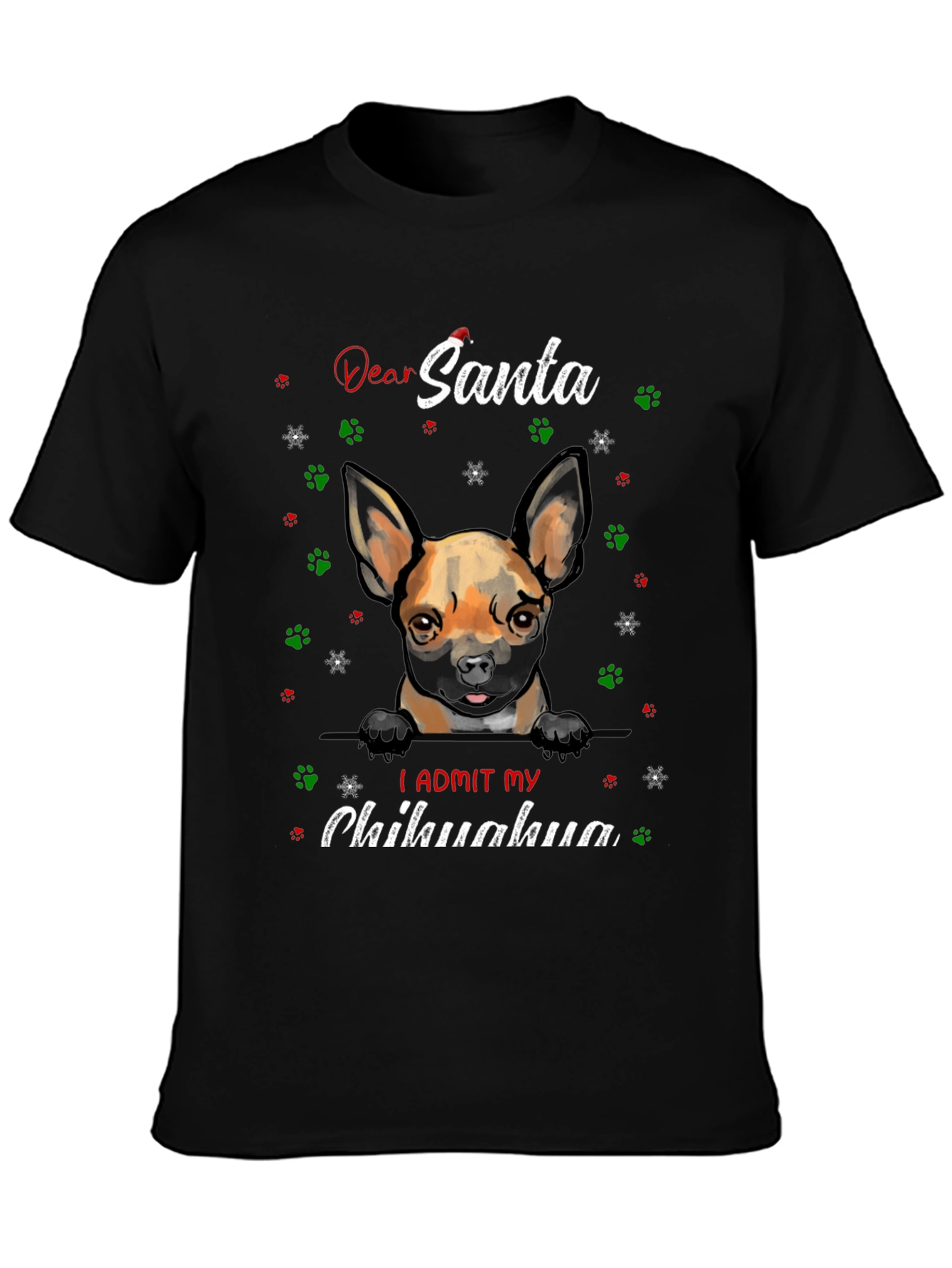 Dear Santa Chihuahua Admit Tee
