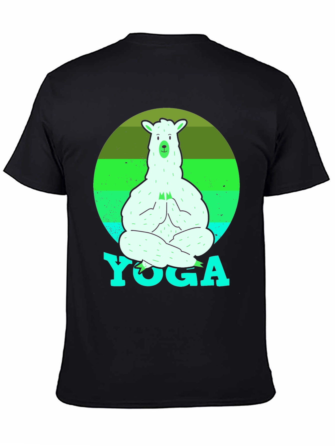 Yoga Llama Mens T-Shirt