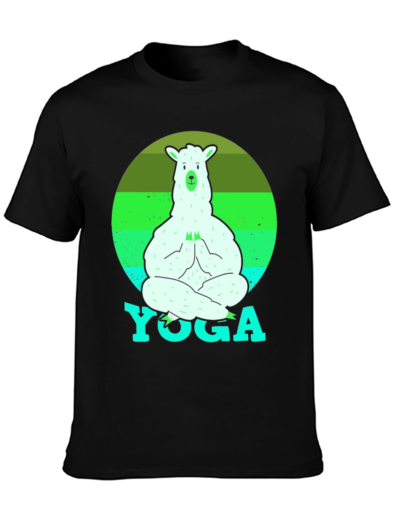Yoga Llama Mens T-Shirt