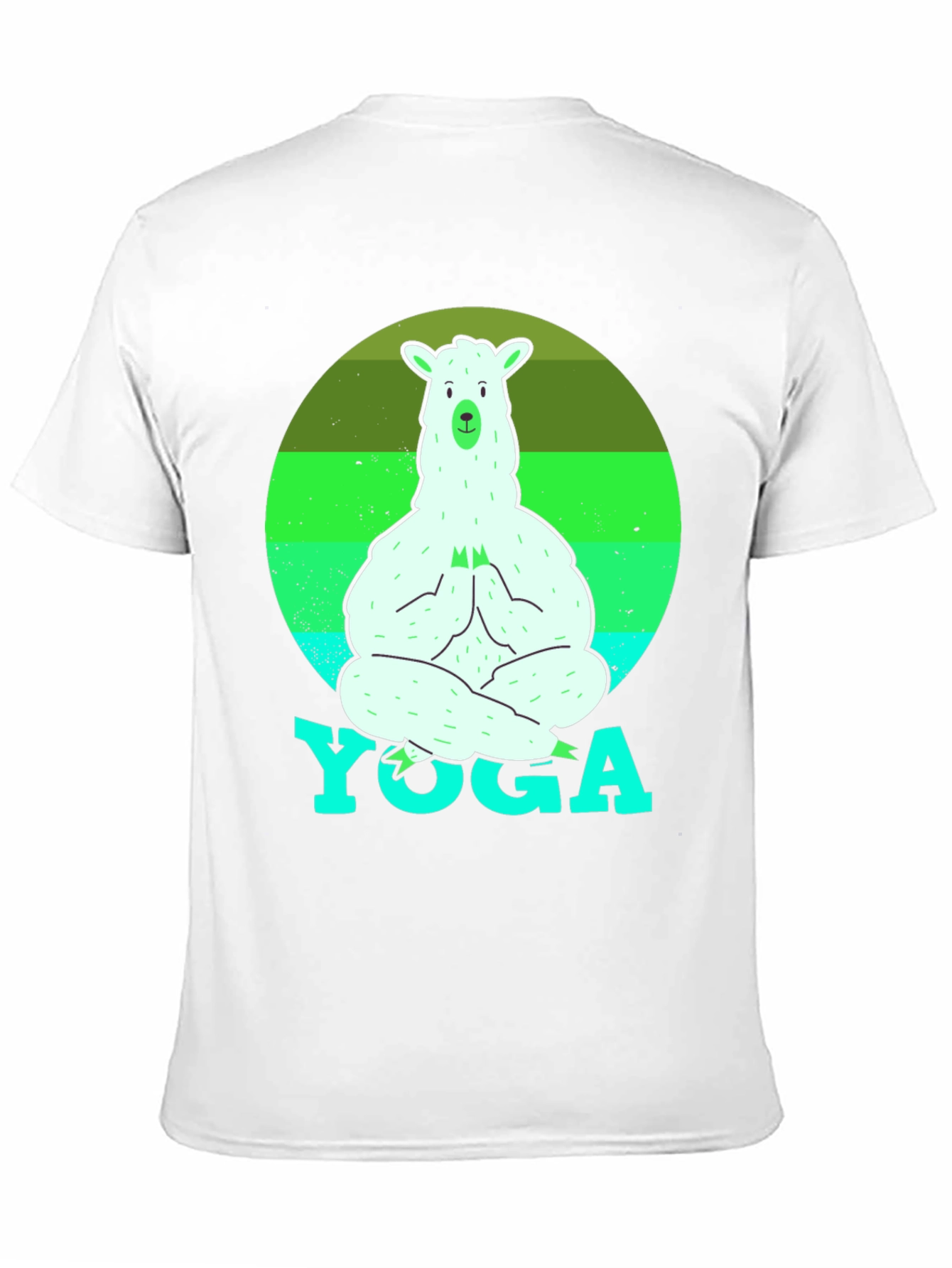 Yoga Llama Mens T-Shirt