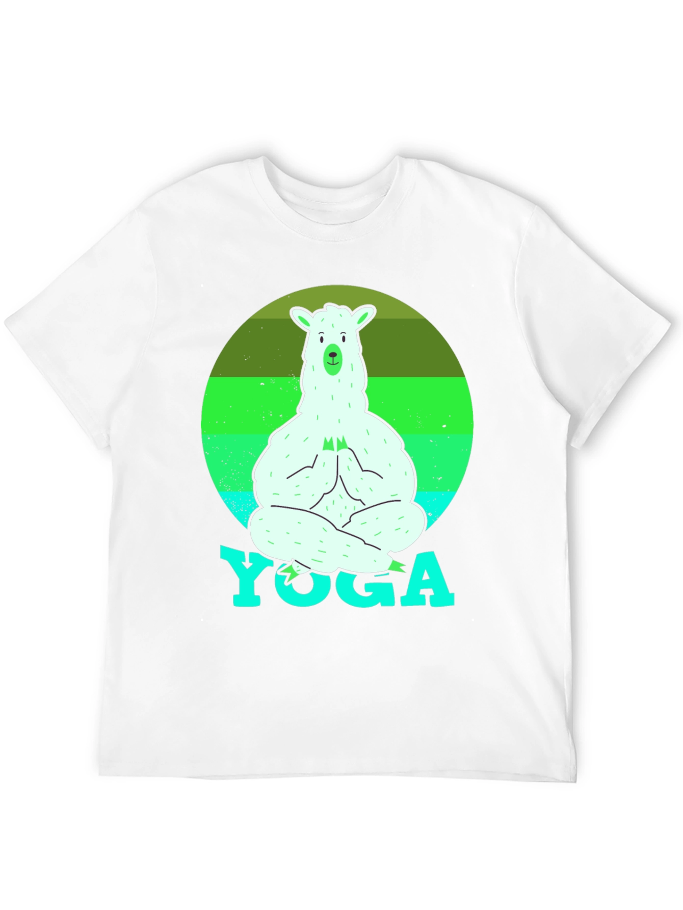 Yoga Llama Mens T-Shirt
