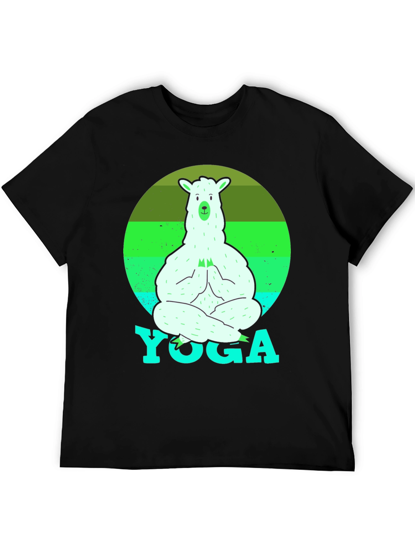 Yoga Llama Mens T-Shirt