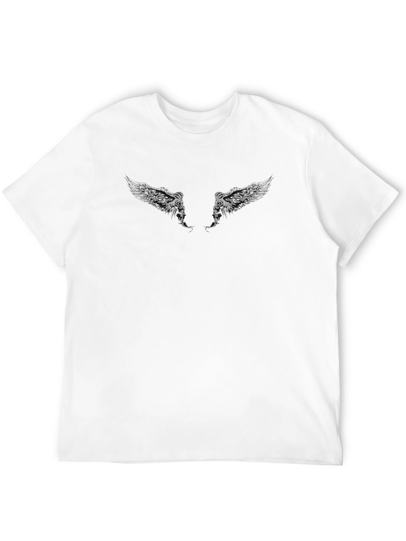 Wings Graphic Black T-Shirt for Men