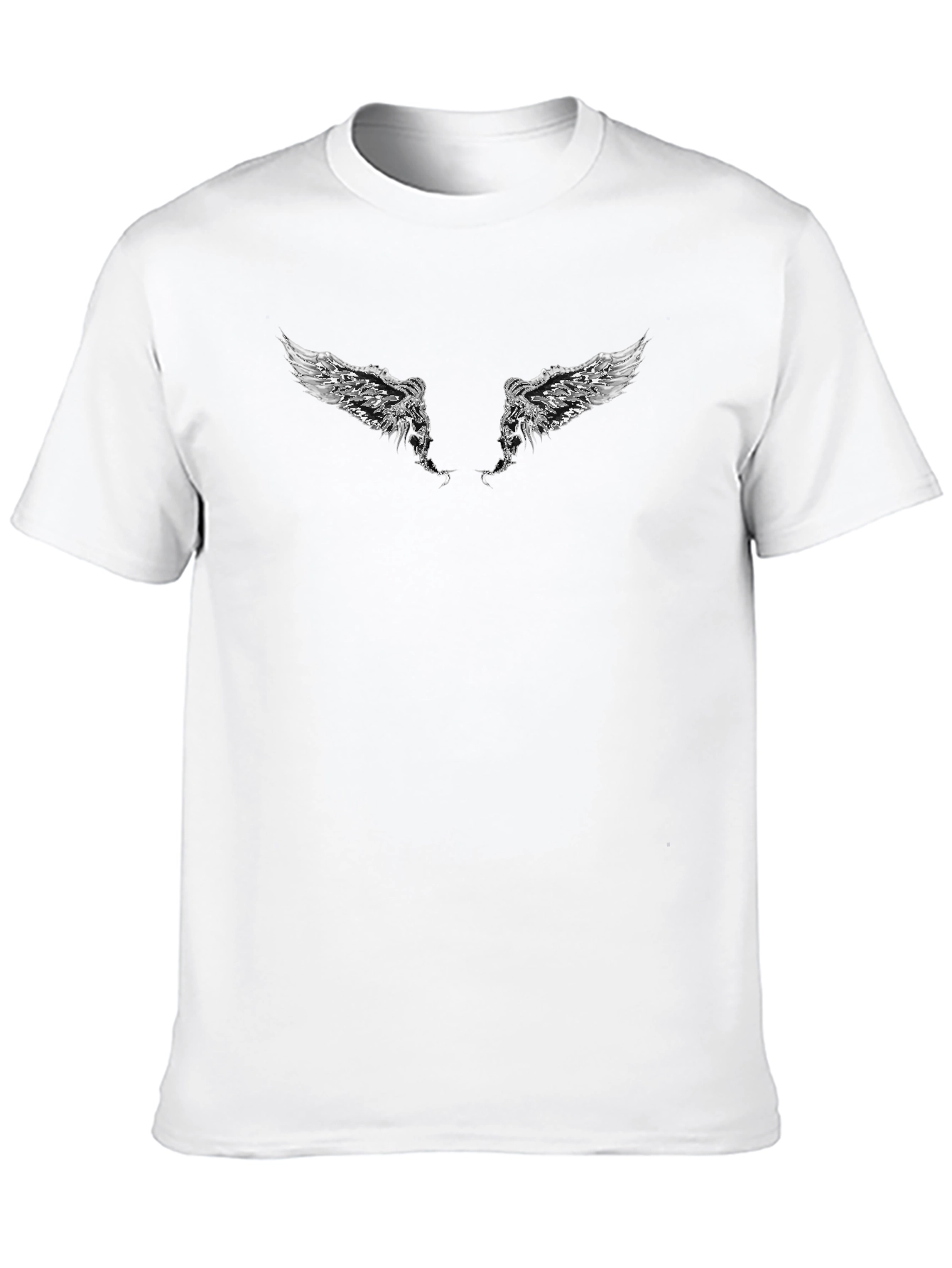 Wings Graphic Black T-Shirt for Men