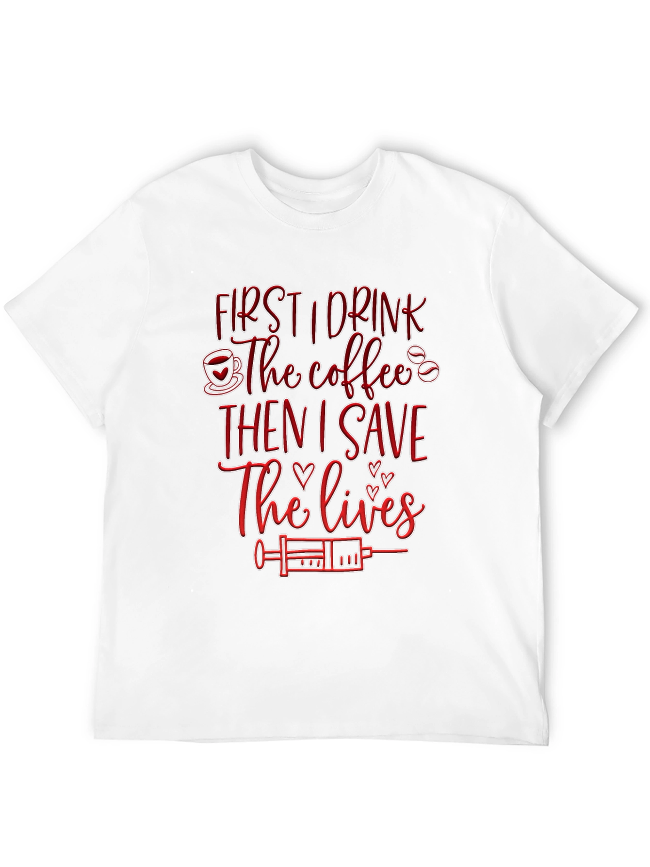 Nurse Coffee Save Lives Black T-Shirt