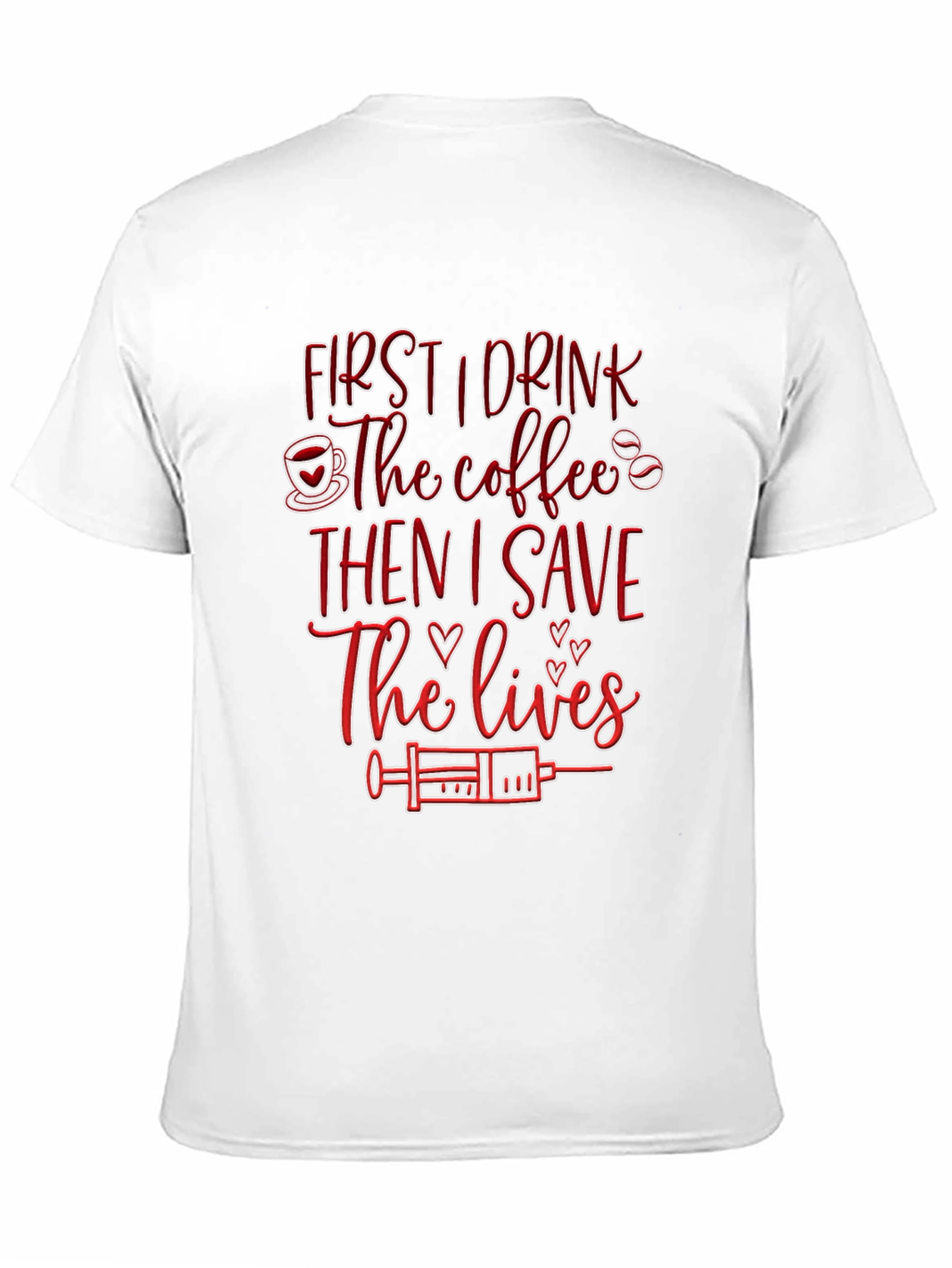 Nurse Coffee Save Lives Black T-Shirt