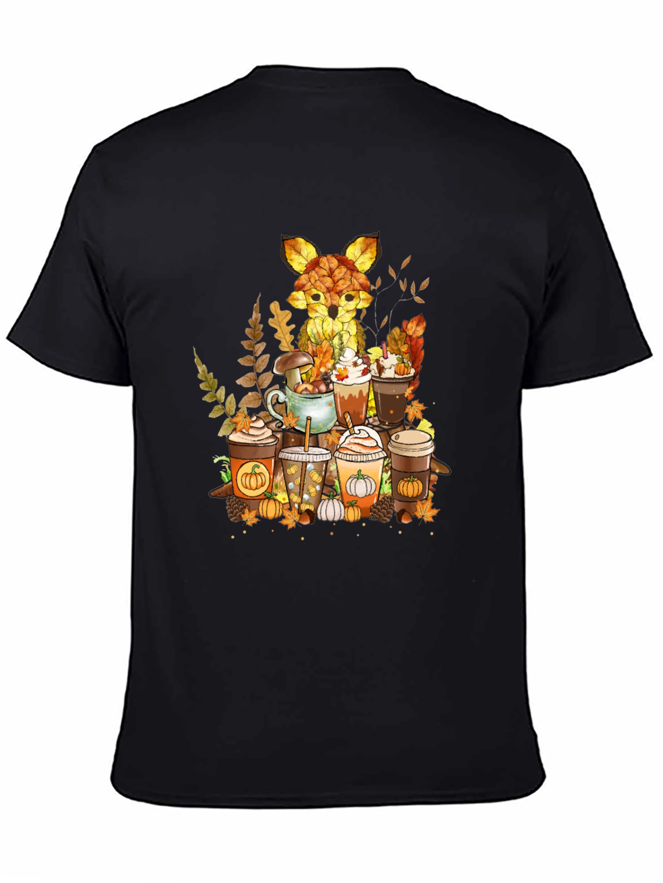 Autumn Fox Coffee Lover T-Shirt