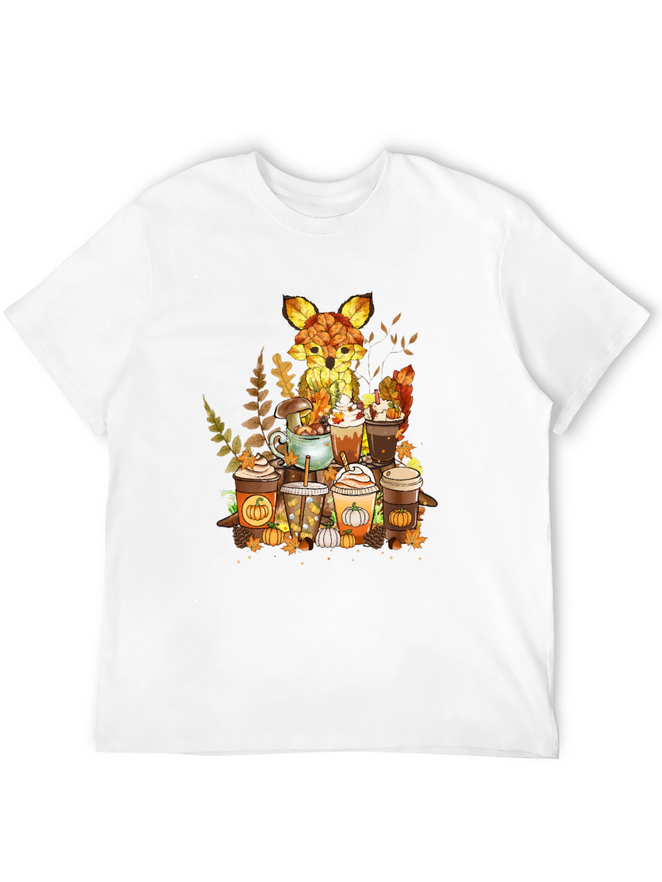 Autumn Fox Coffee Lover T-Shirt