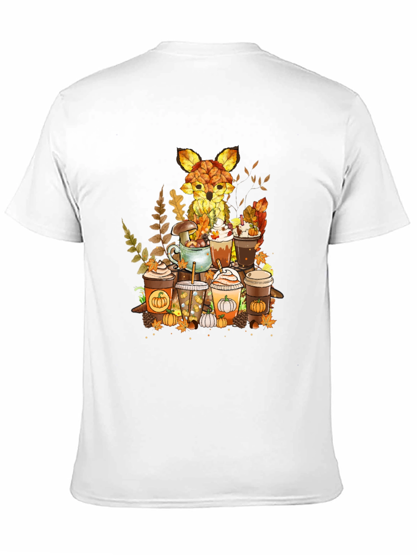 Autumn Fox Coffee Lover T-Shirt