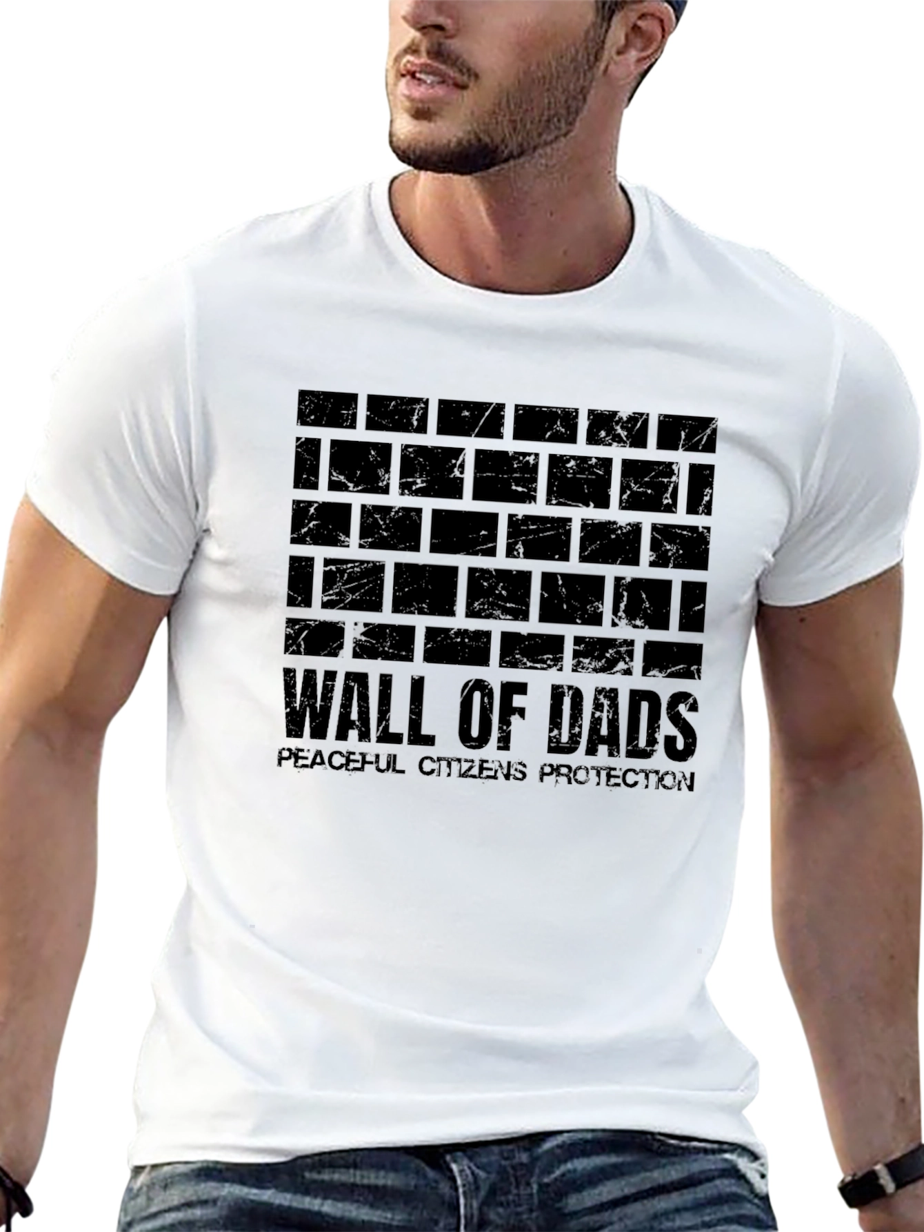 Wall of Dads Graphic Tee - Peaceful Citizens Protection