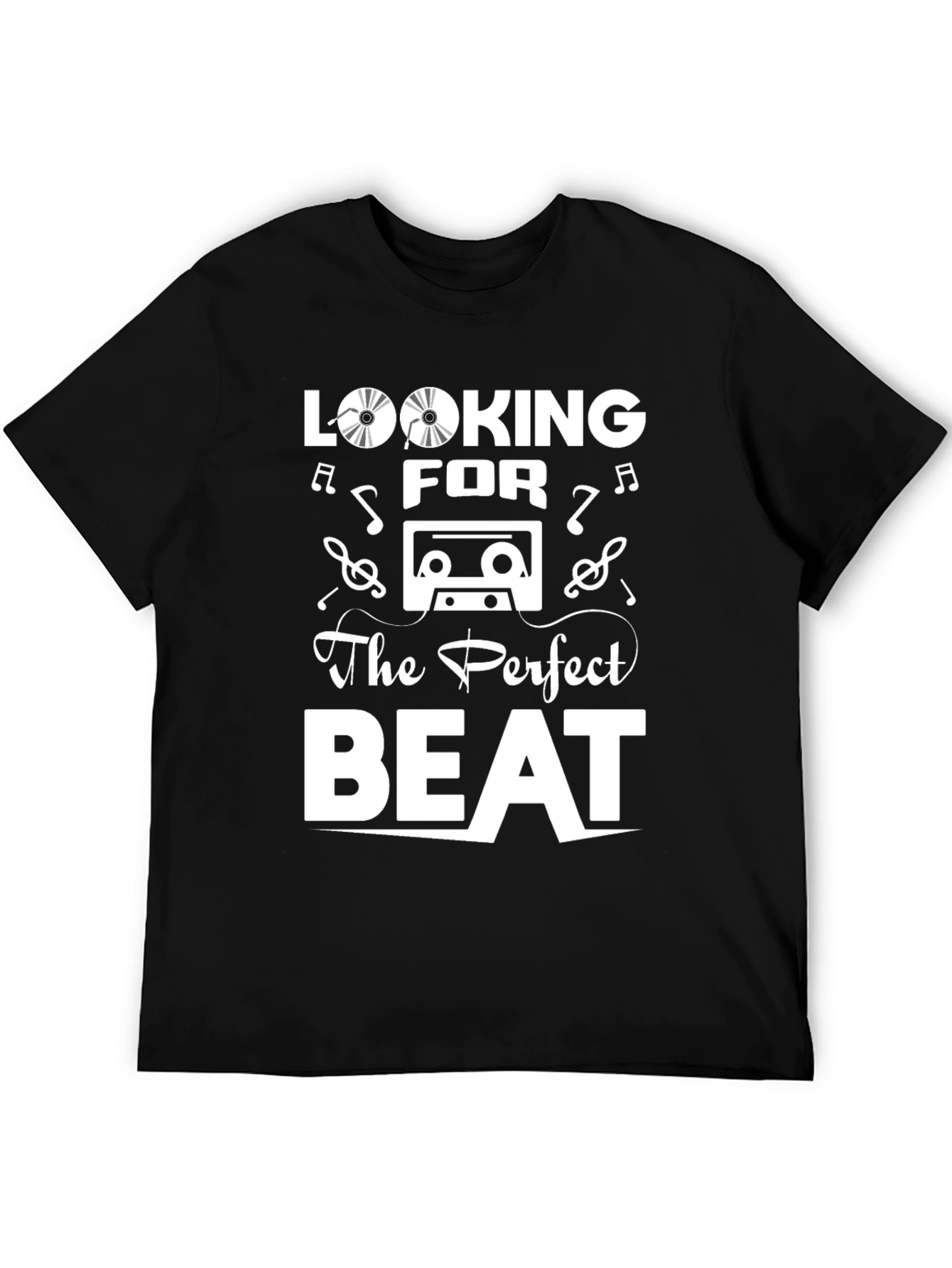 Looking for the Perfect Beat Black T-Shirt