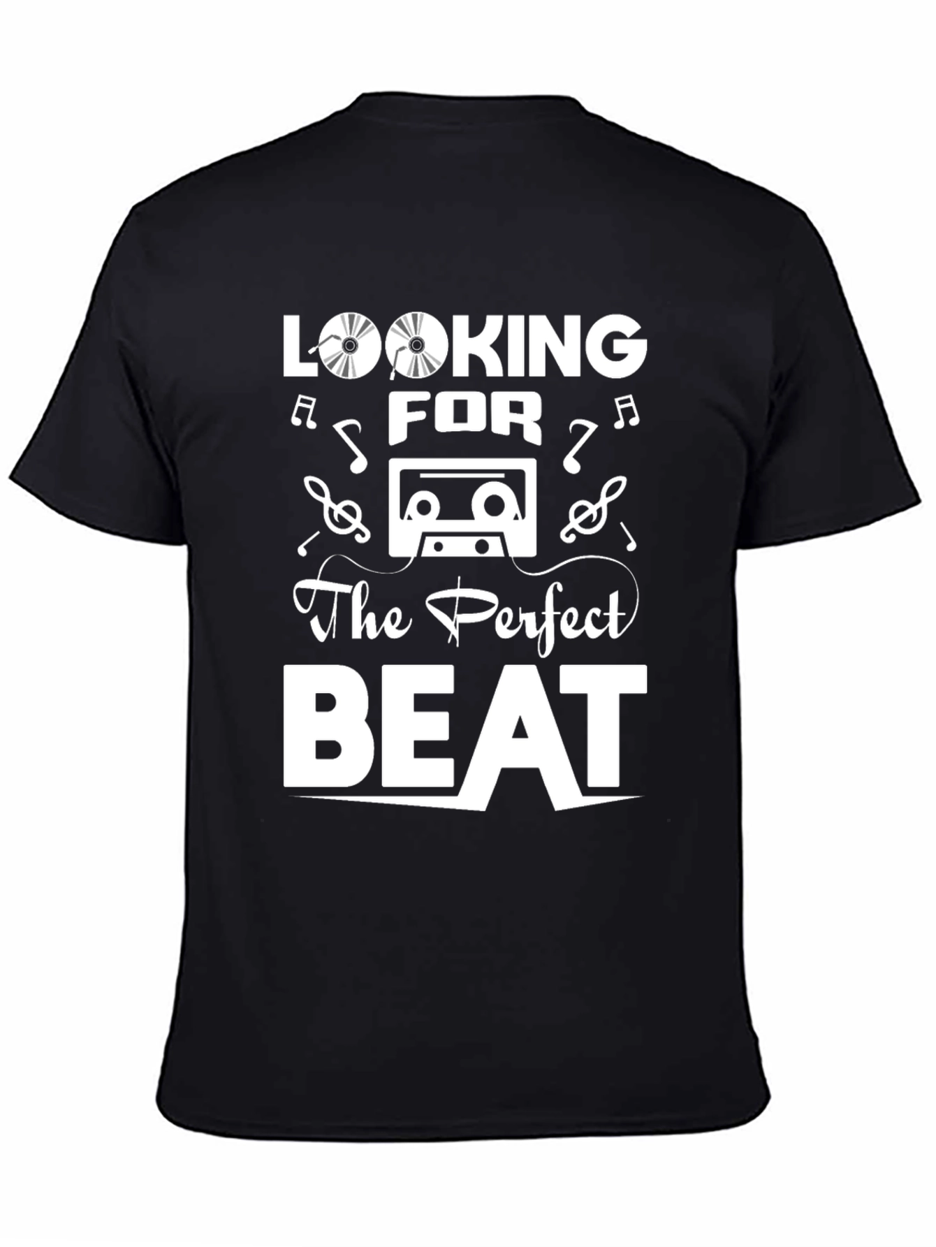 Looking for the Perfect Beat Black T-Shirt