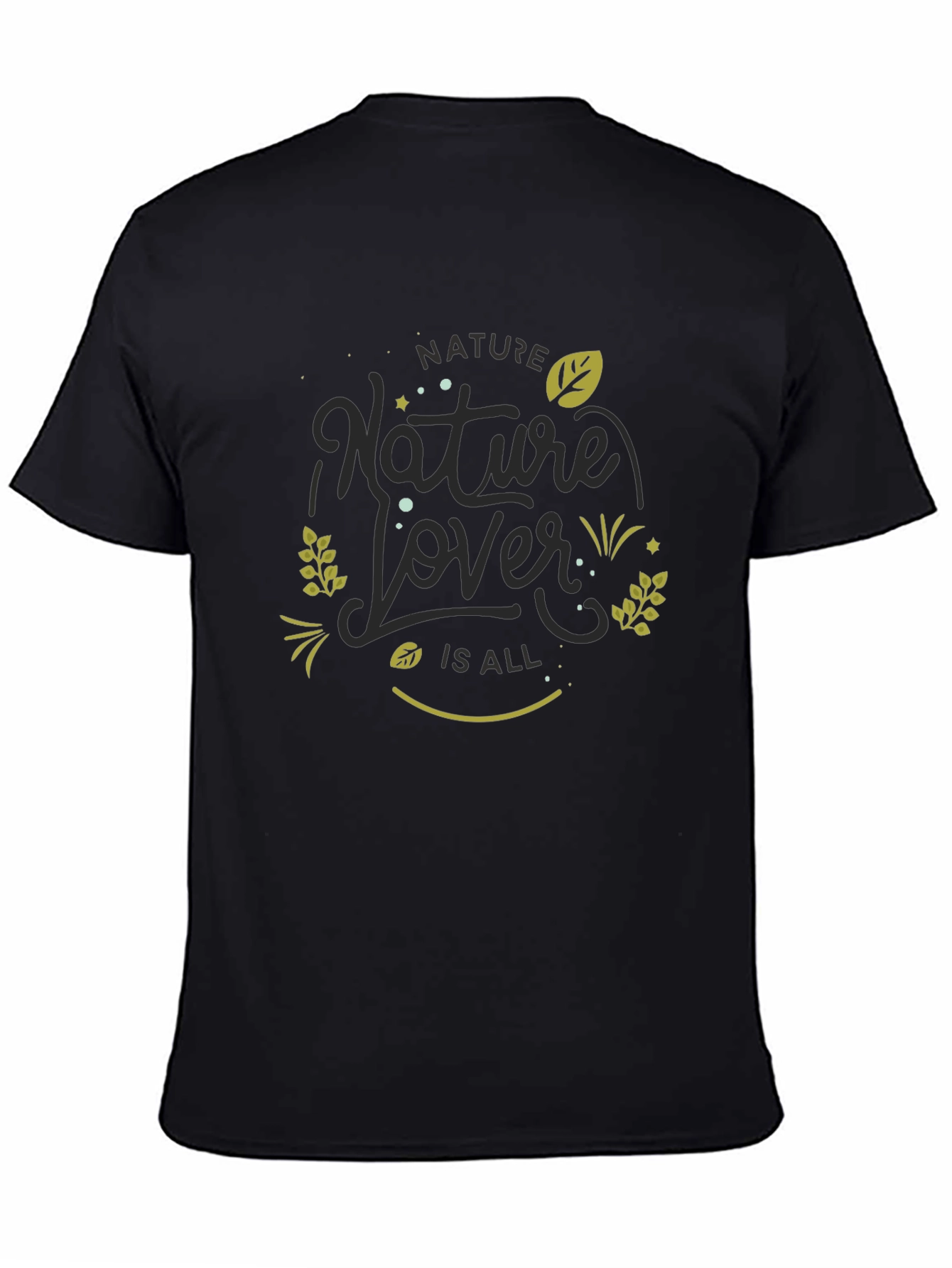 Nature Lover Black Graphic Tee
