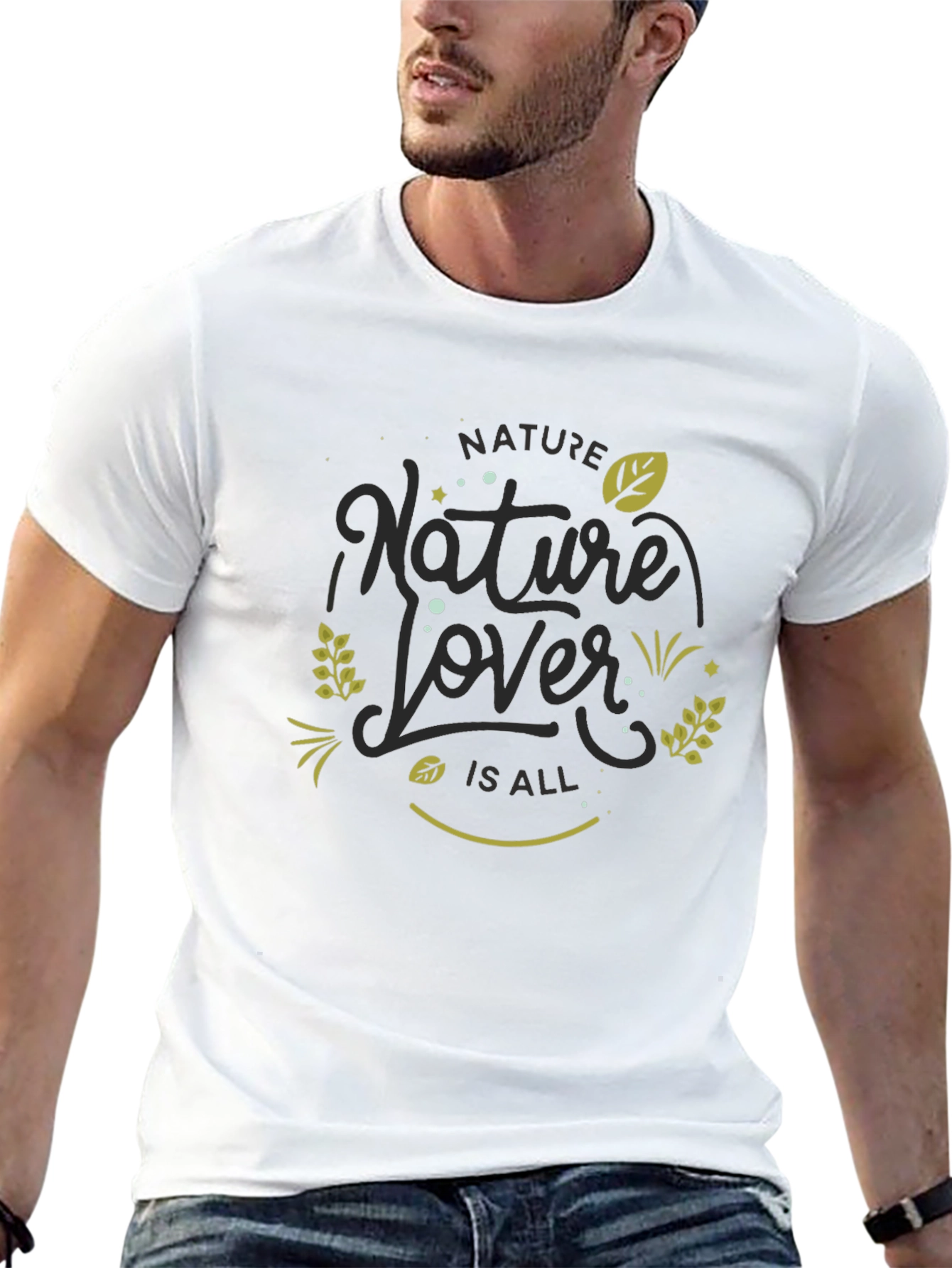 Nature Lover Black Graphic Tee