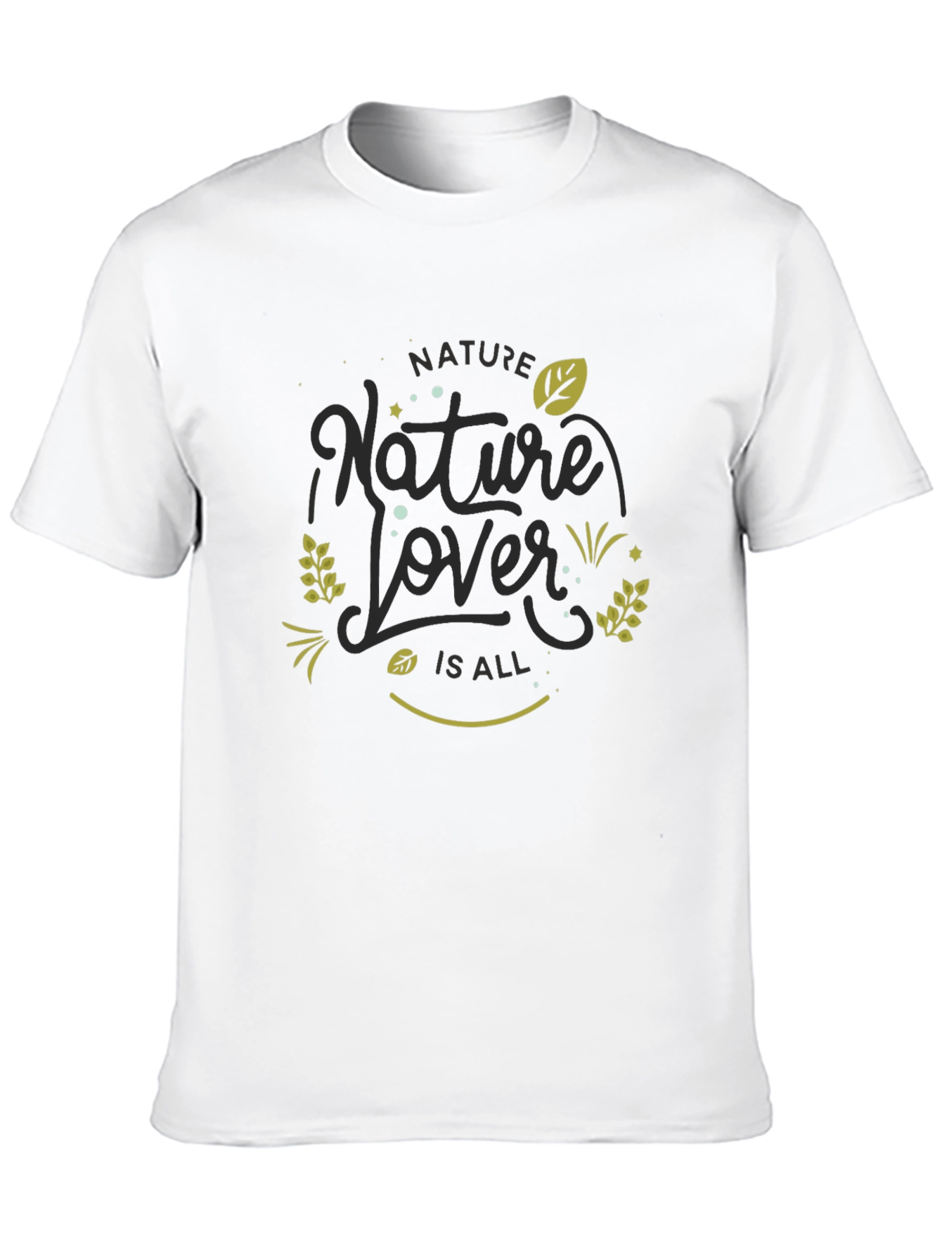 Nature Lover Black Graphic Tee