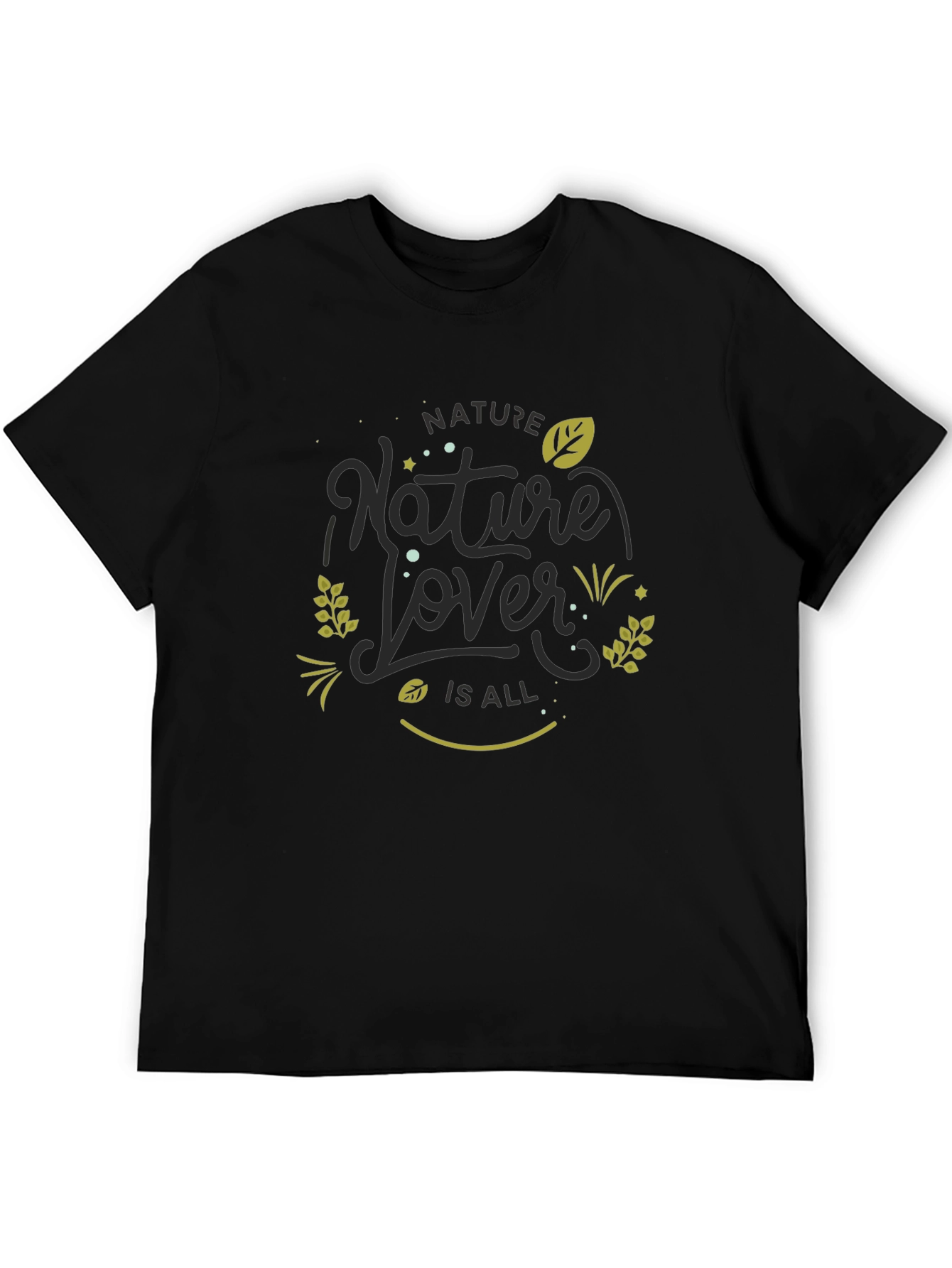 Nature Lover Black Graphic Tee
