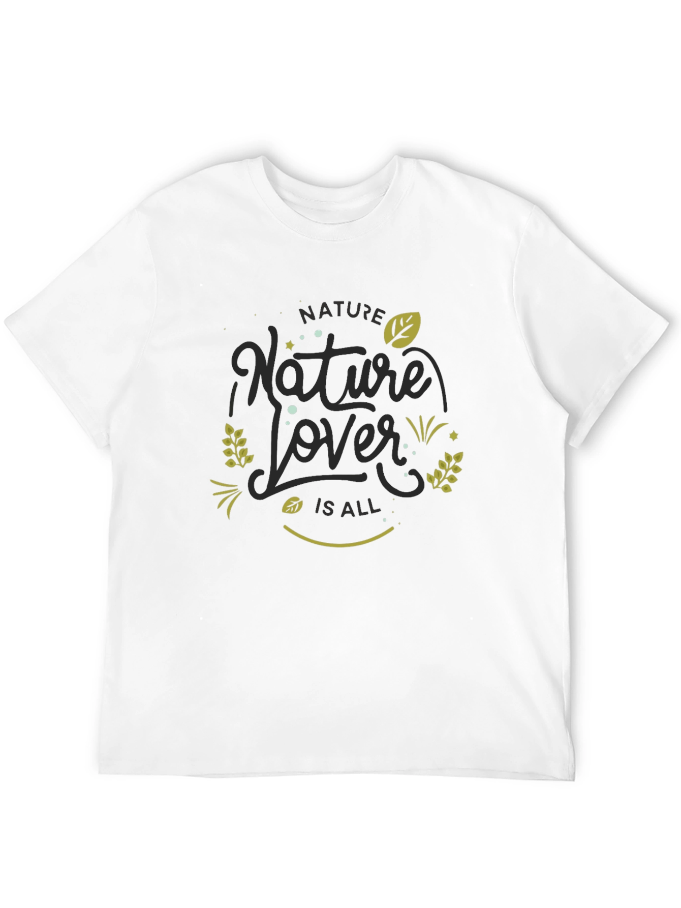 Nature Lover Black Graphic Tee