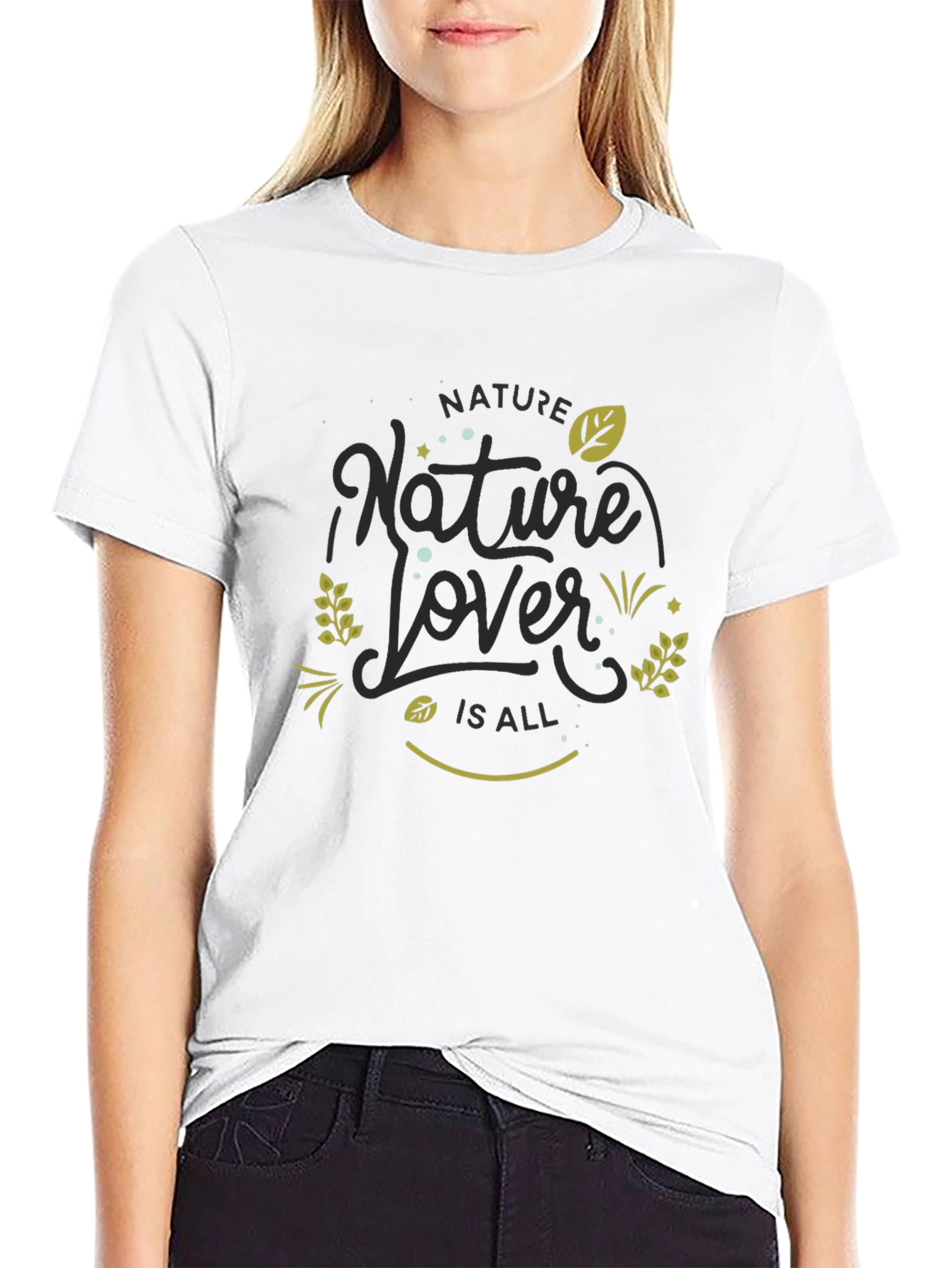 Nature Lover Black Graphic Tee