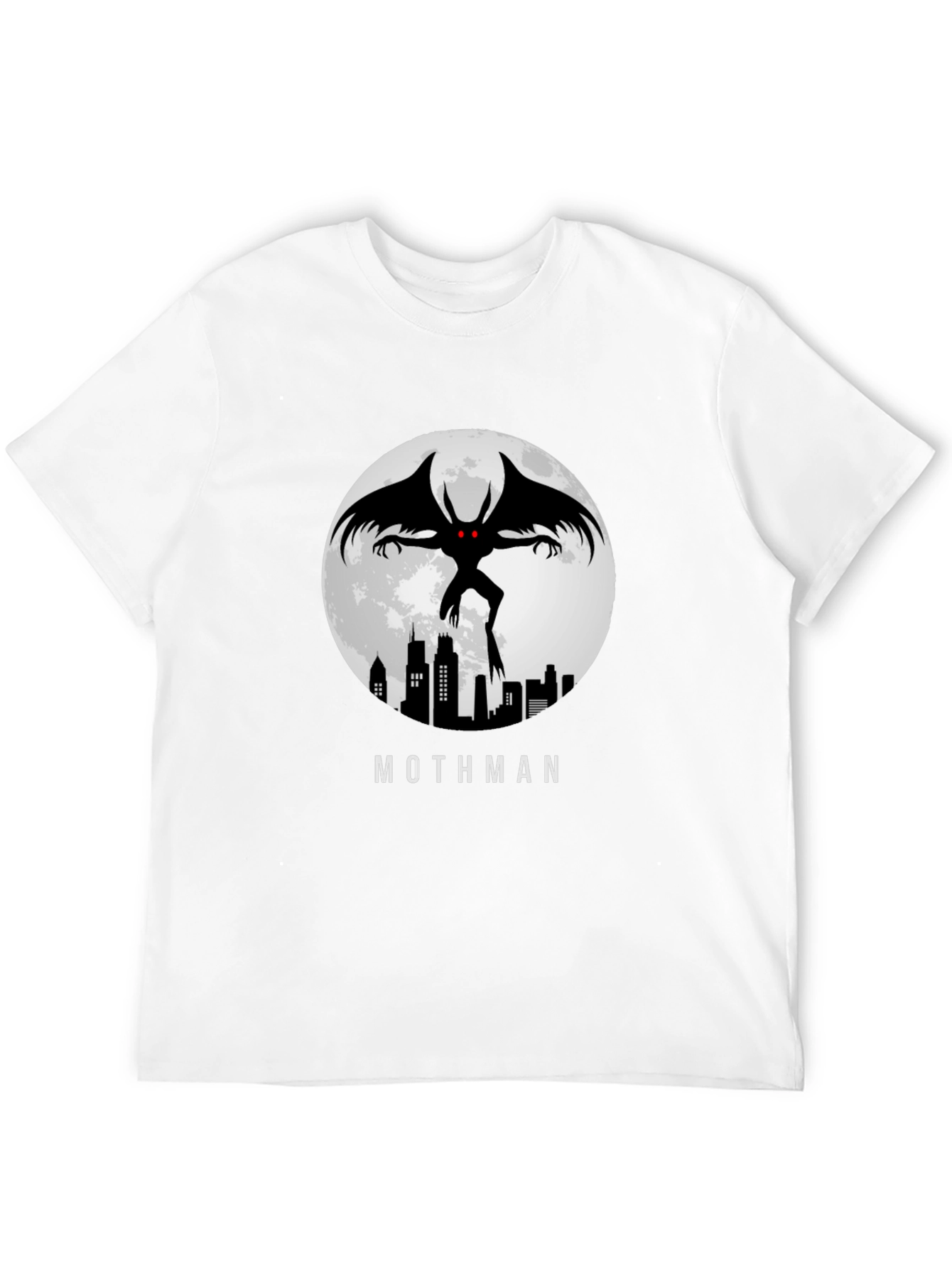 Mothman T-Shirt - City Silhouette - Graphic Tee