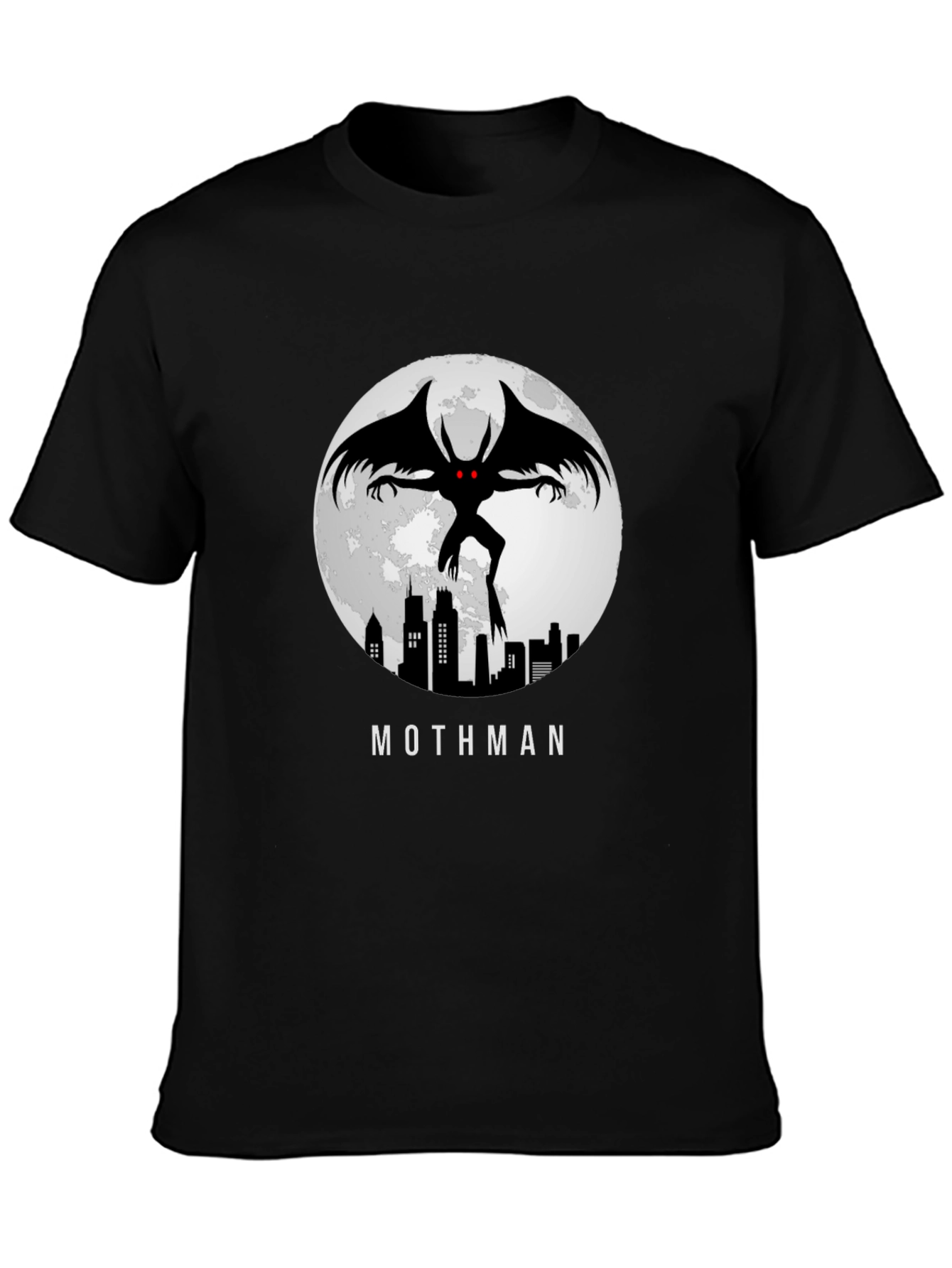 Mothman T-Shirt - City Silhouette - Graphic Tee